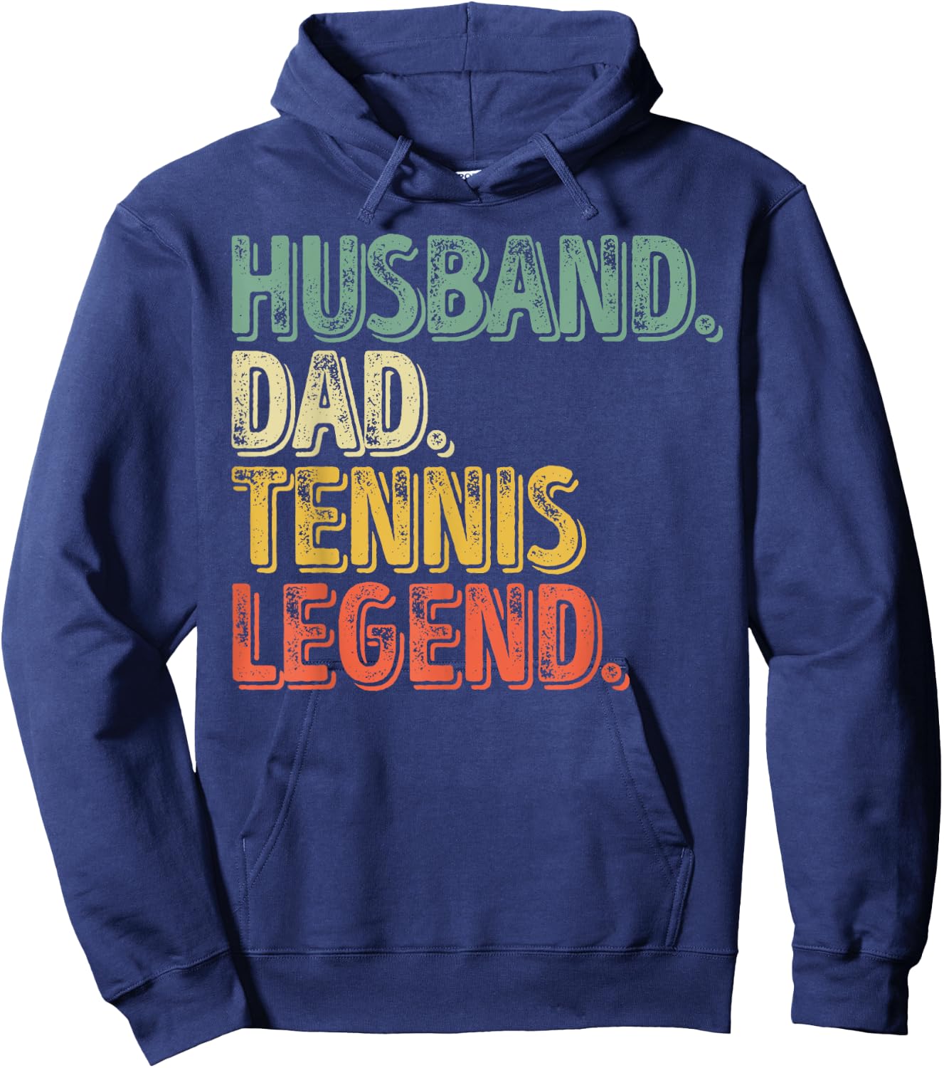 Husband Dad Tennis Legend Shirt Funny Father's Day Gift Hoodie - Hoodie | Navy