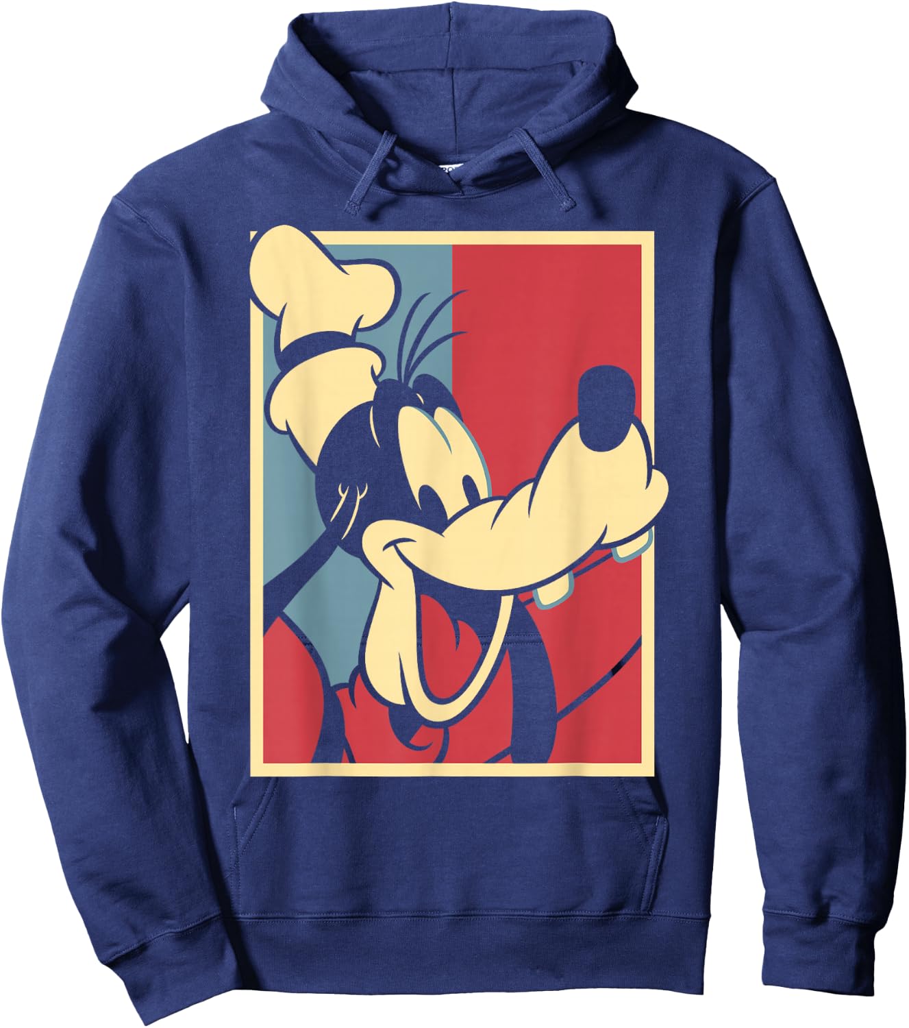 Disney Mickey & Friends Americana Goofy Red & Blue Pop Hoodie - Hoodie | Navy