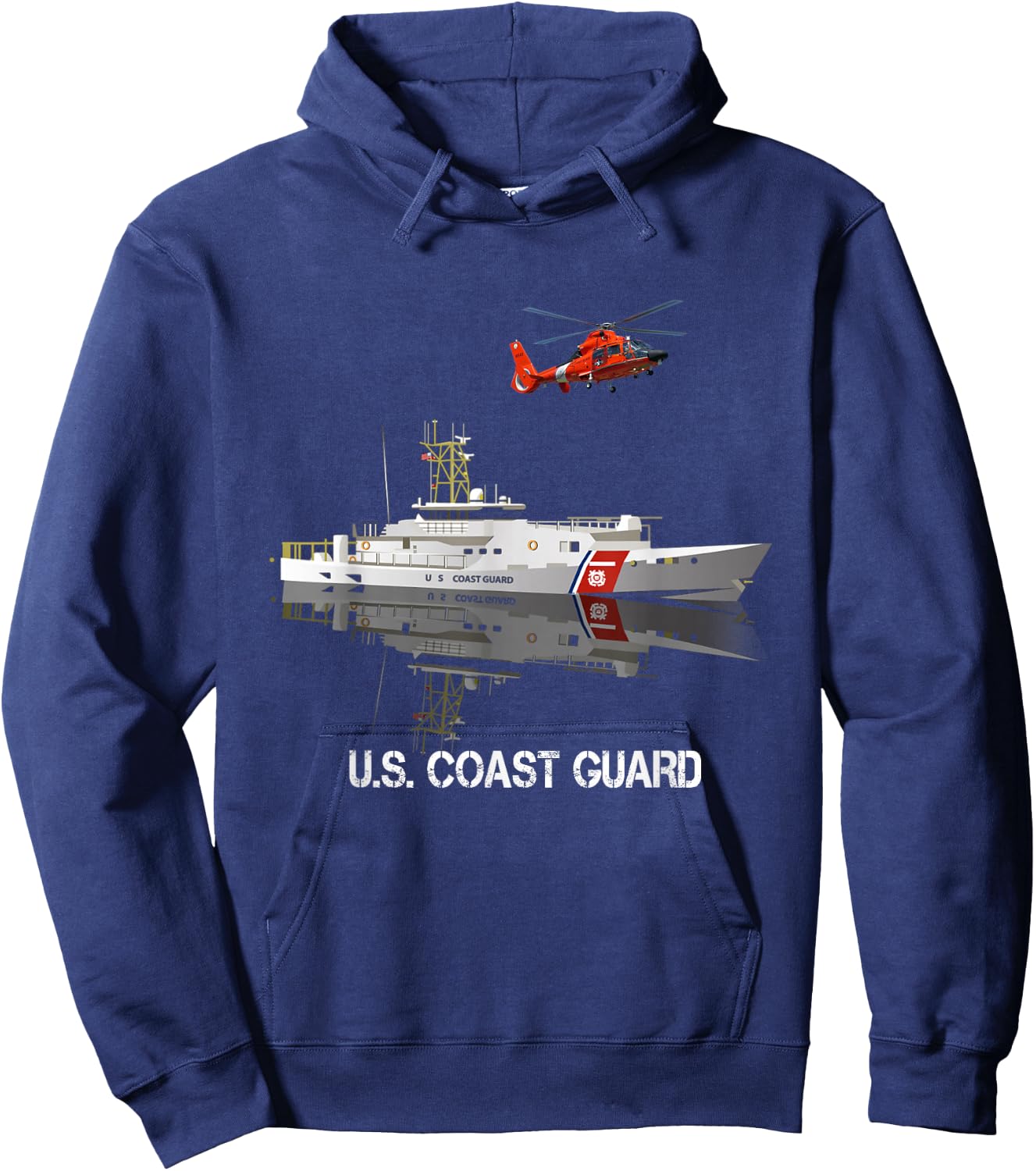US Coast Guard Veteran T shirt Vintage USCG Veteran Gift Hoodie - Hoodie | Navy