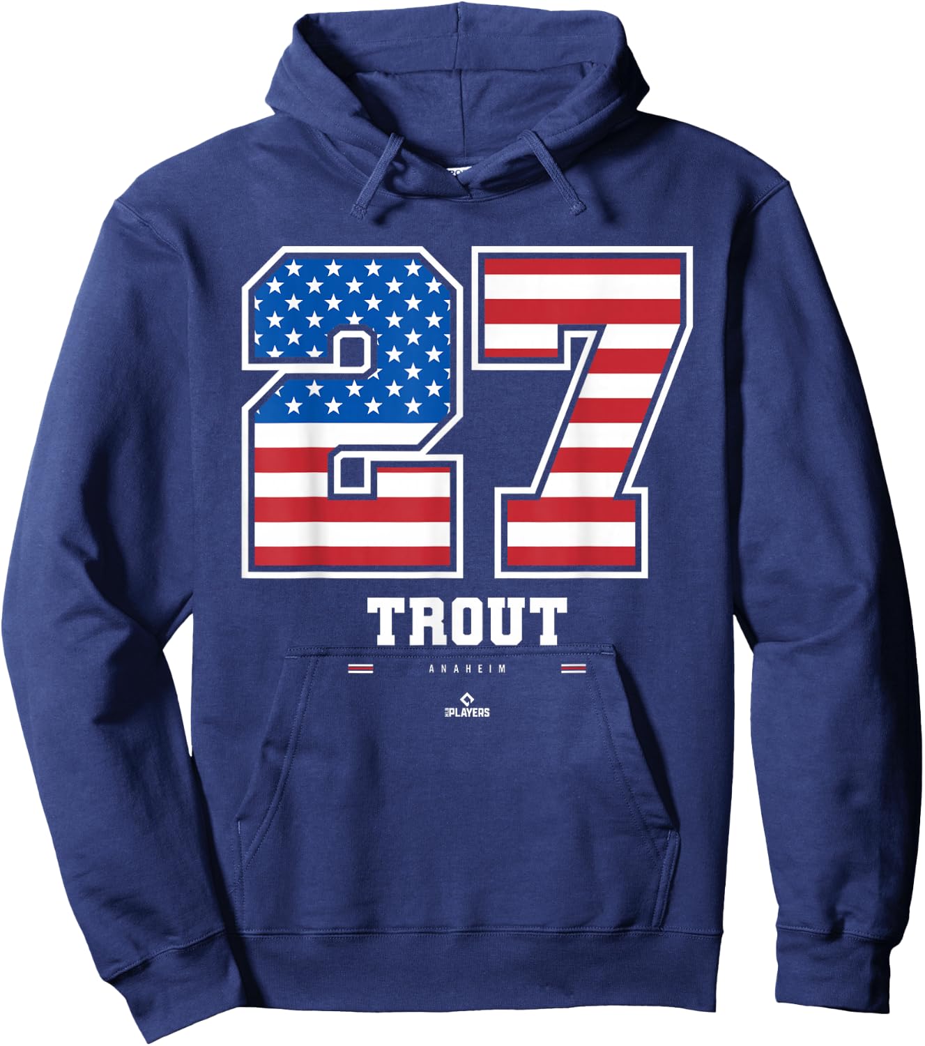 Mike Trout - US Flag Number Hoodie - Hoodie | Navy