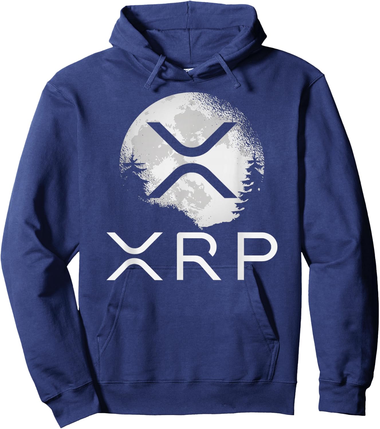 Ripple Coin Xrp Ledger Moon Cryptocurrency Bull Market Hoodie - Hoodie | Navy