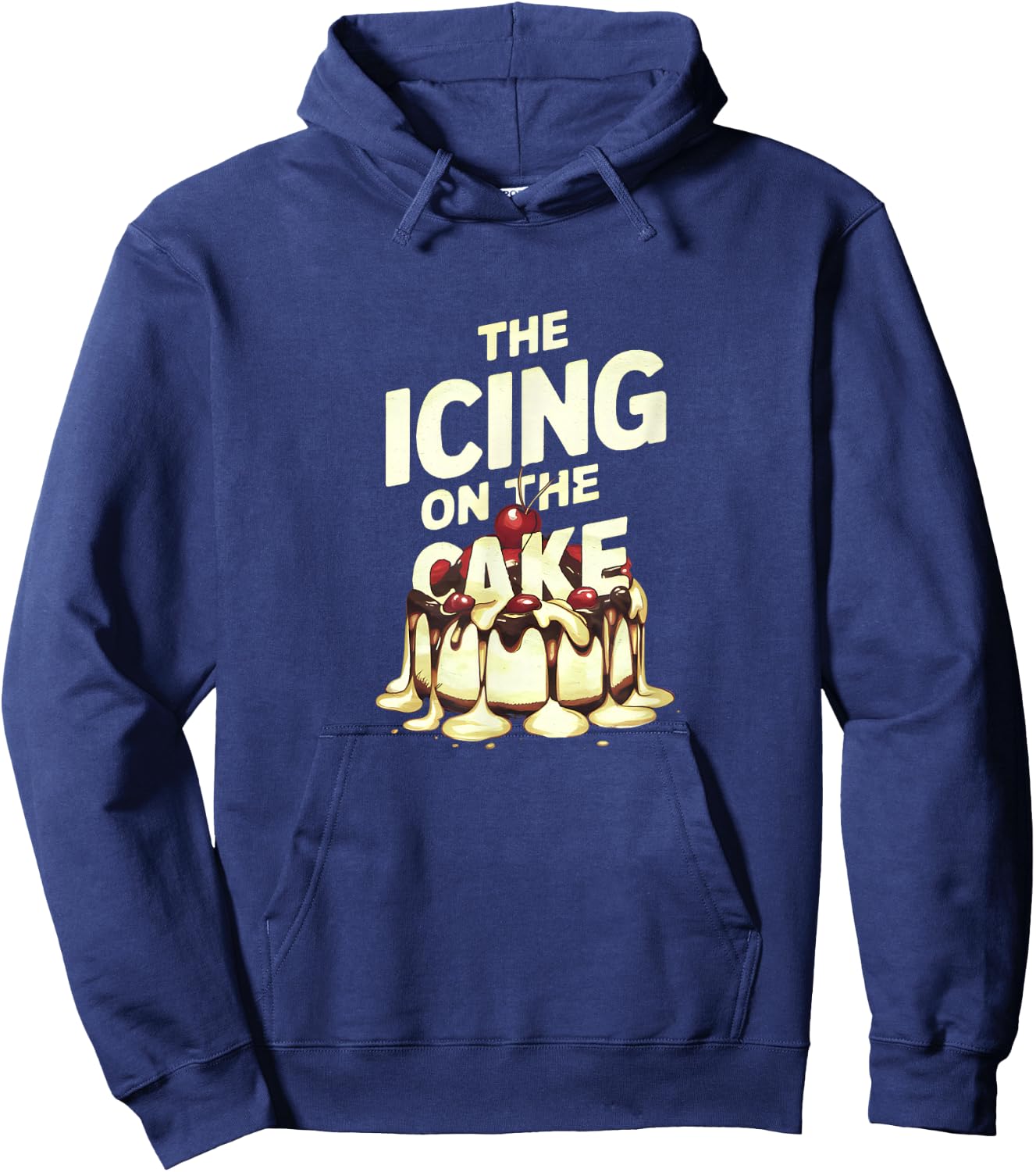 Funny Icing On A Cake Sprinkles Sugar Bakery Print Hoodie - Hoodie | Navy