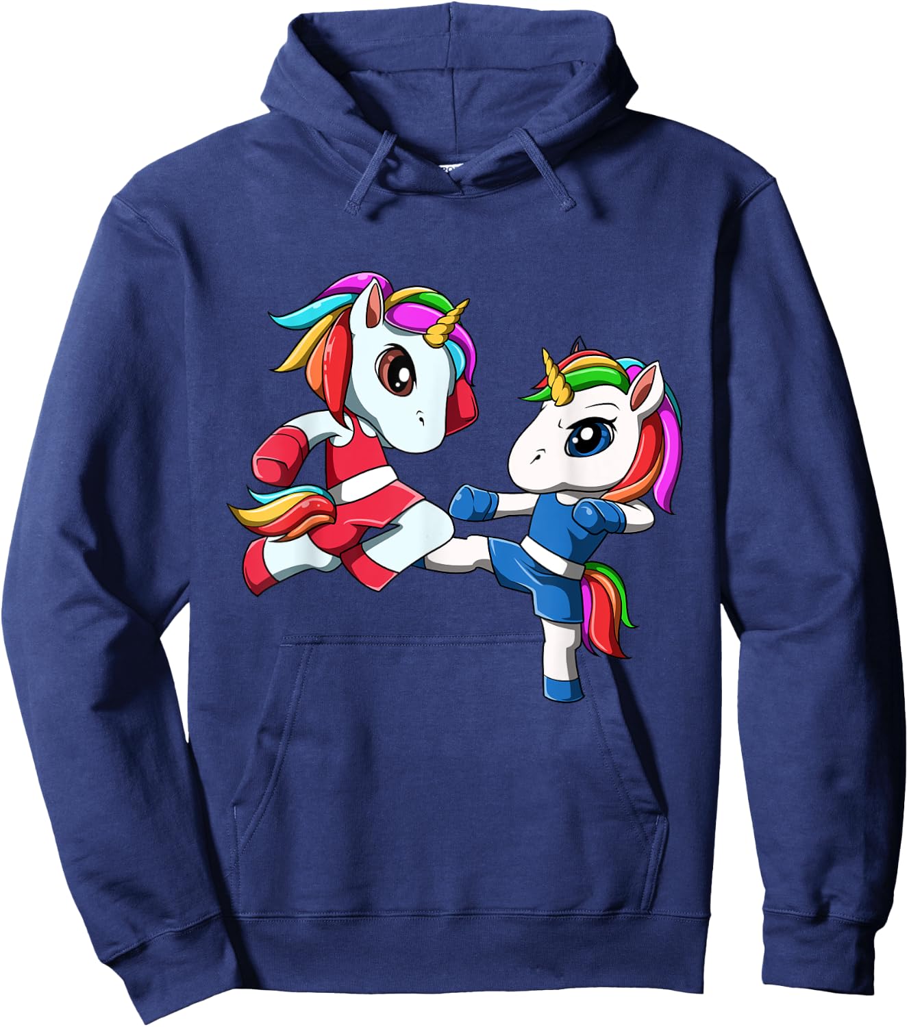 Unicorn Muay Thai - Nak Muay, Kickboxing Gift Hoodie - Hoodie | Navy