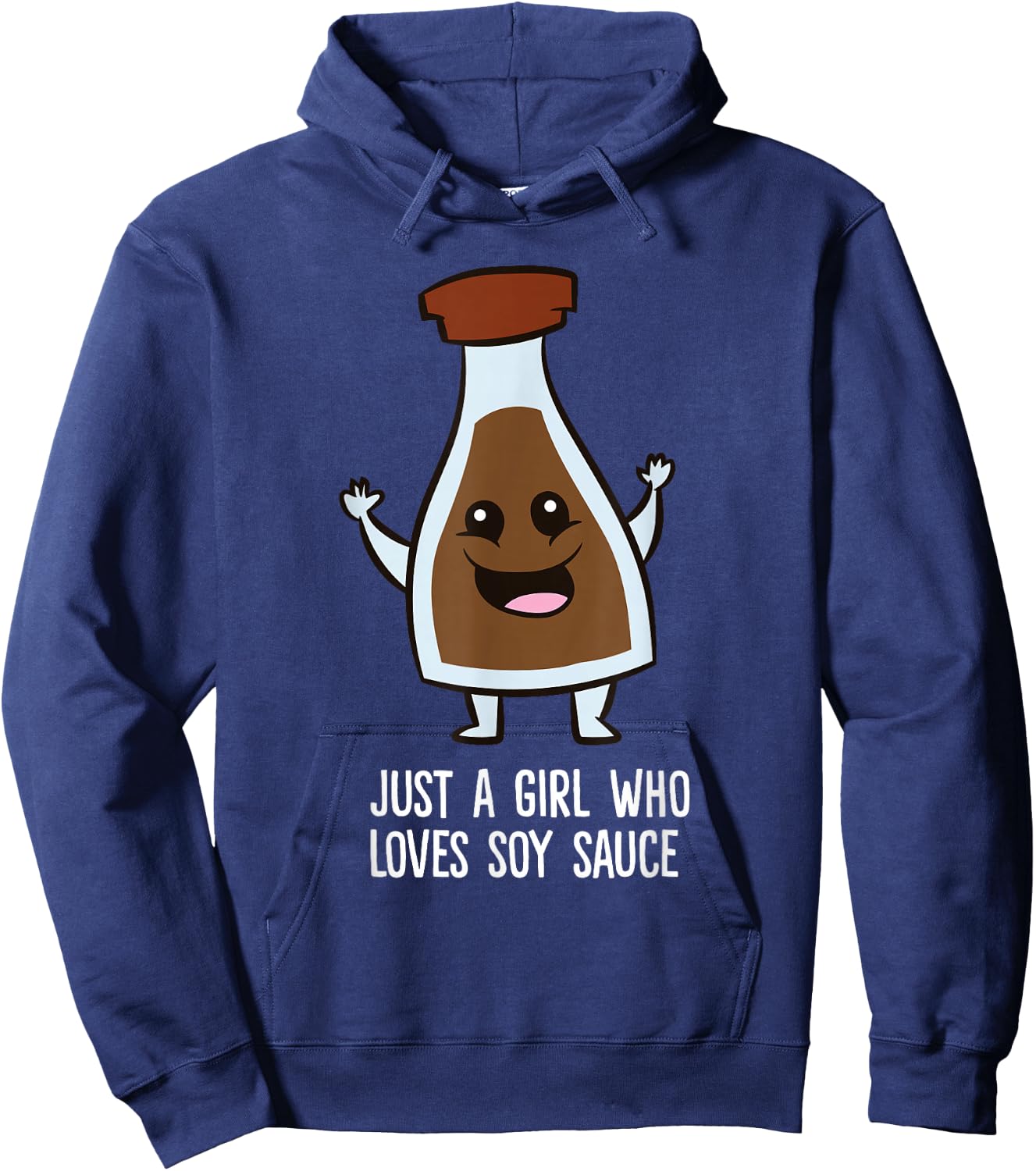 Just a Girl Who Loves Soy Sauce Hoodie - Hoodie | Navy
