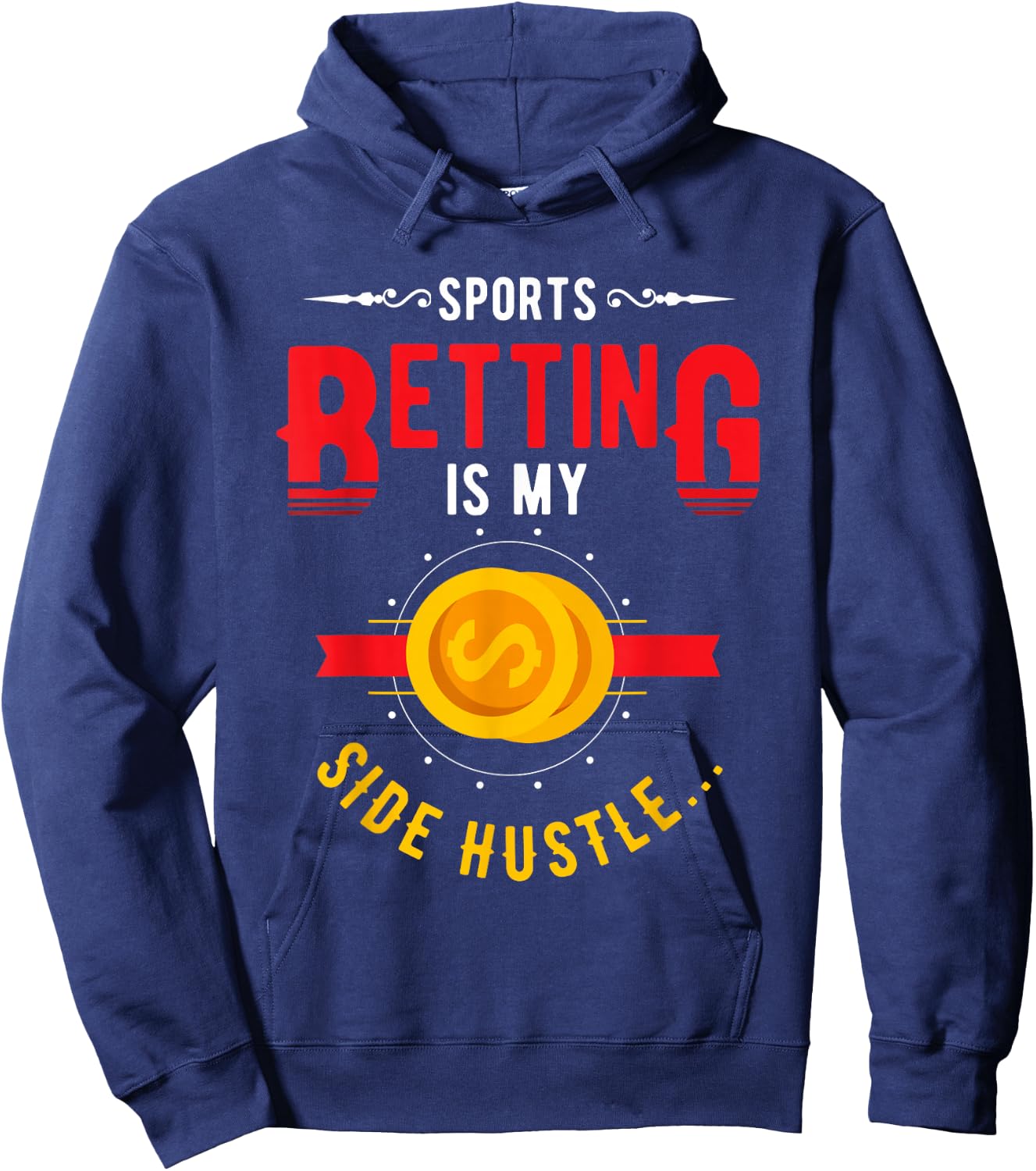 sports Gambler and Poker or roulette or Sports Betting Hoodie - Hoodie | Navy