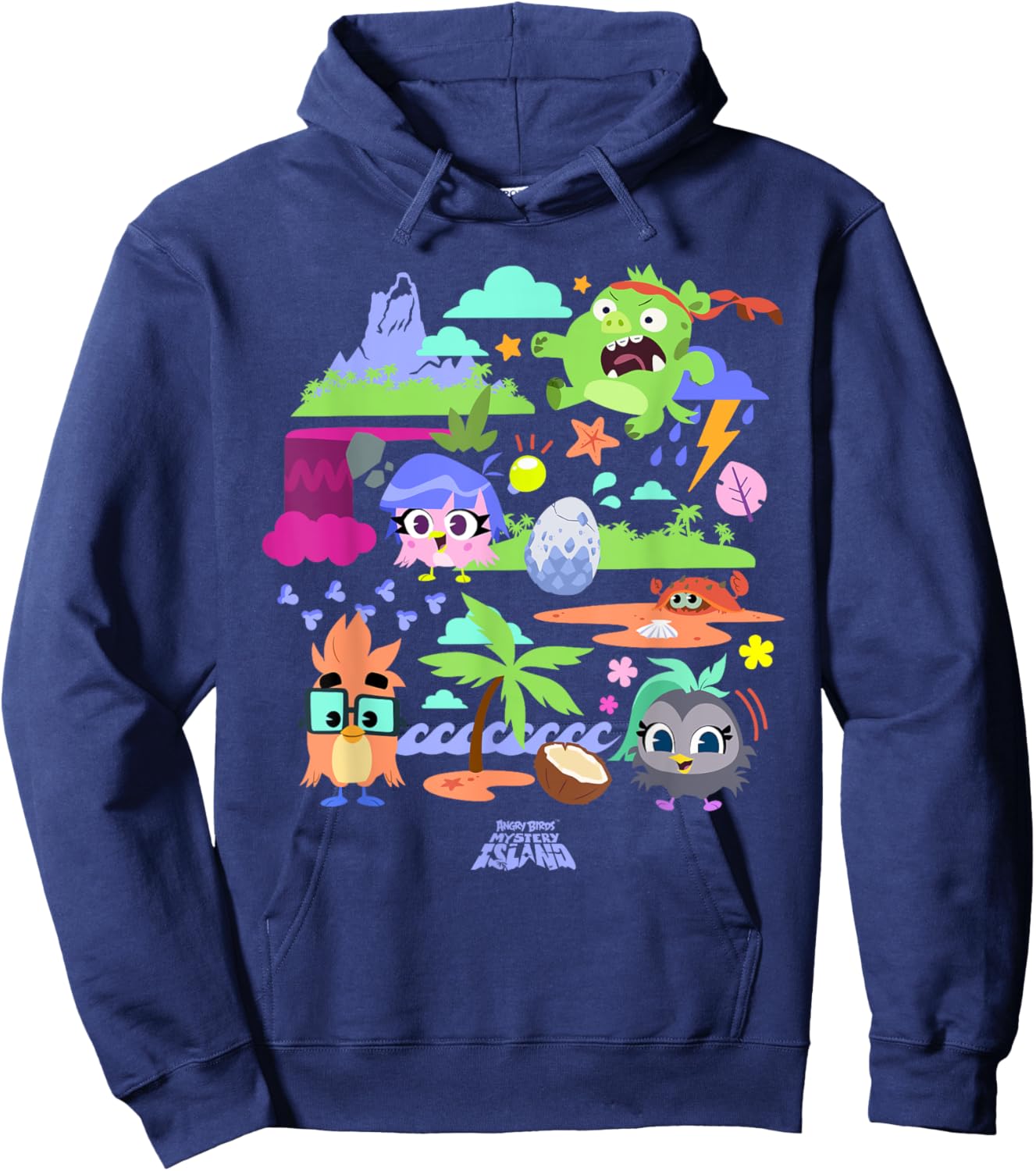 Angry Birds Mystery Island Storytime Official Merchandise Hoodie - Hoodie | Navy