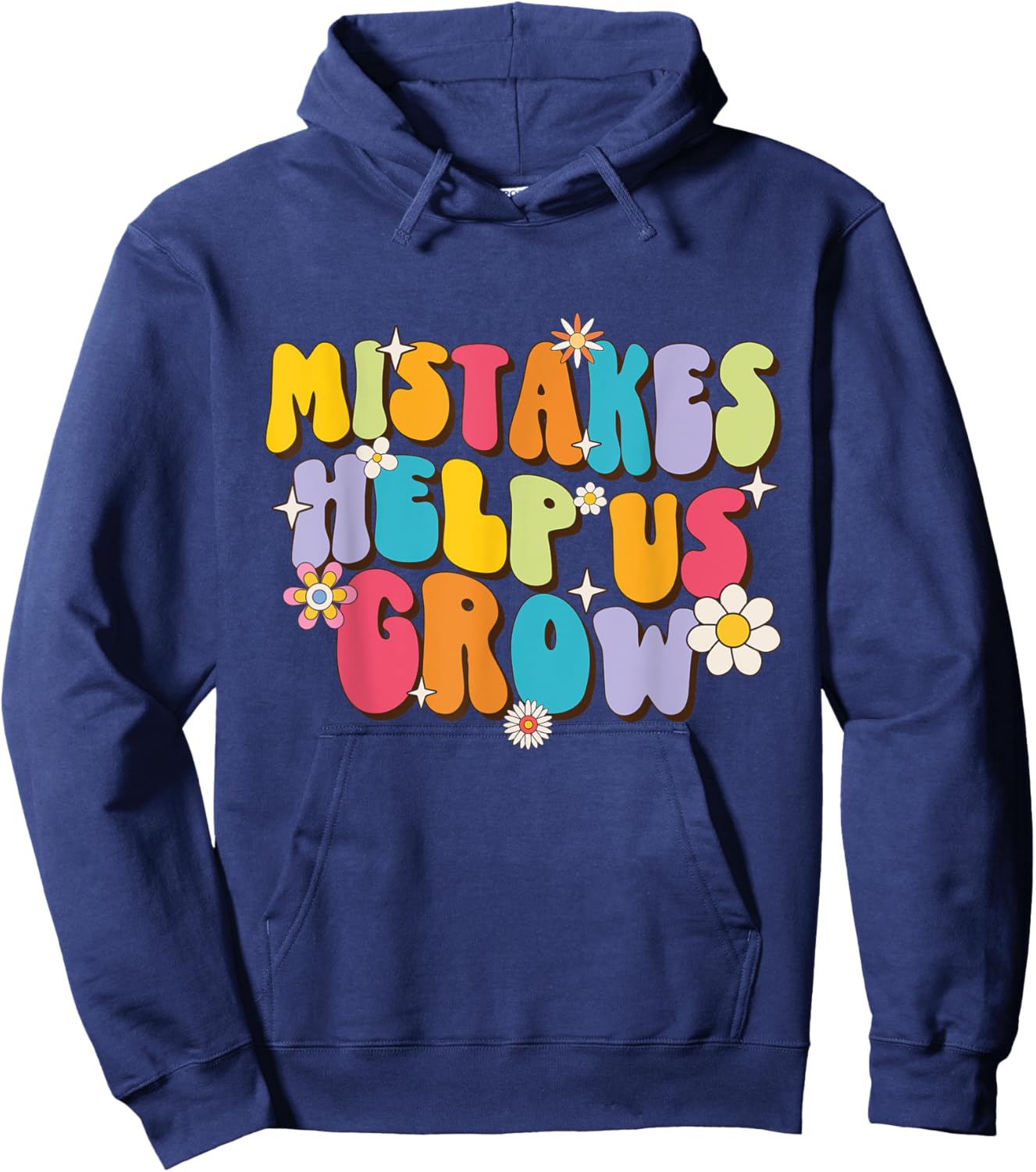 Mistakes Help Us Grow - Teacher Student School Women Girls Kids Hoodie - Hoodie | Navy