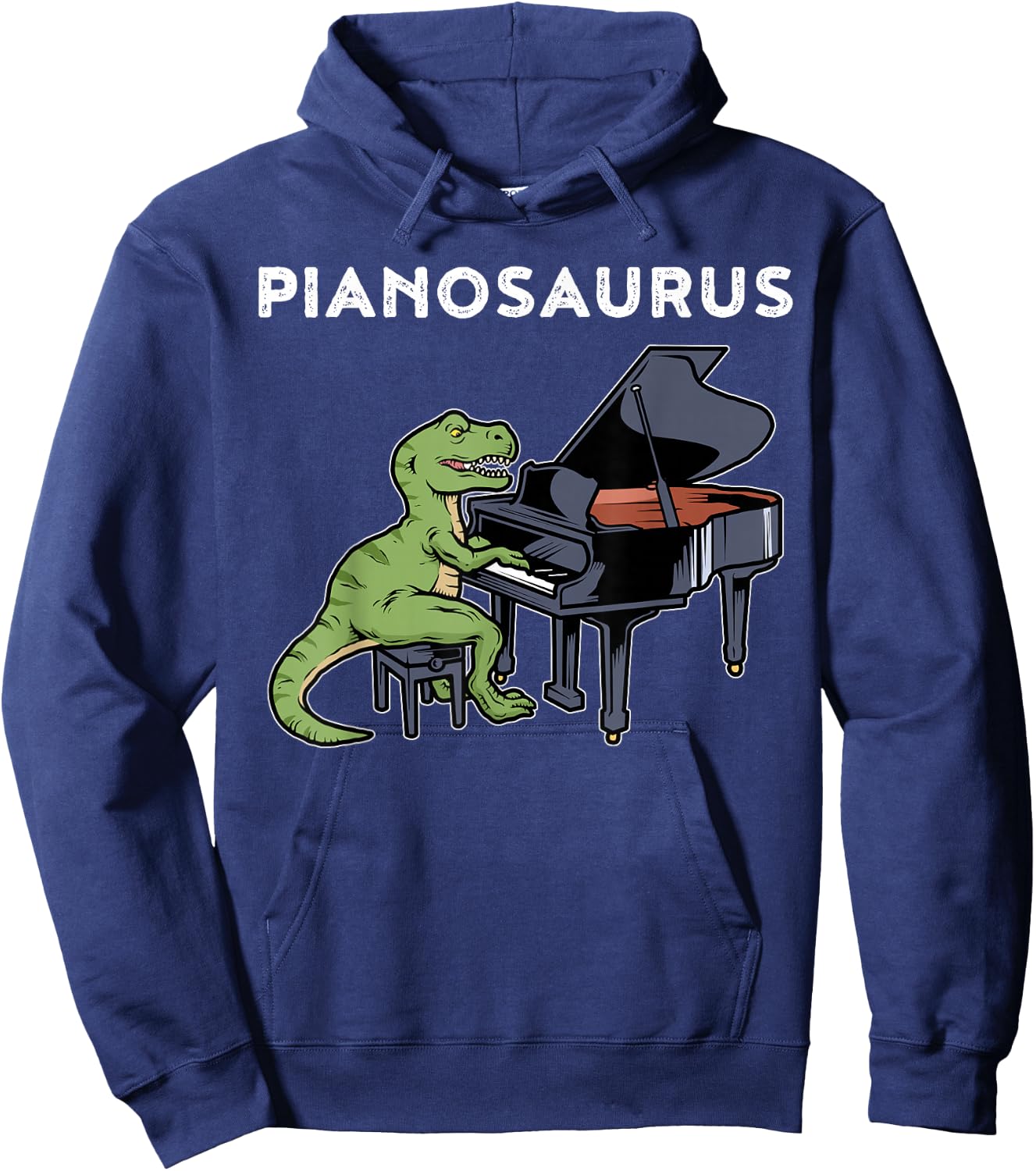 Grand Piano Shirt Kids Pianist Gift Dinosaur Music Piano Hoodie - Hoodie | Navy