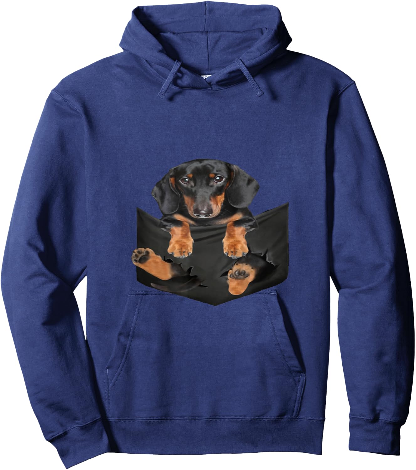 Dog Lovers Gifts Dachshund in a Bag Men Women Girls Kids Hoodie - Hoodie | Navy