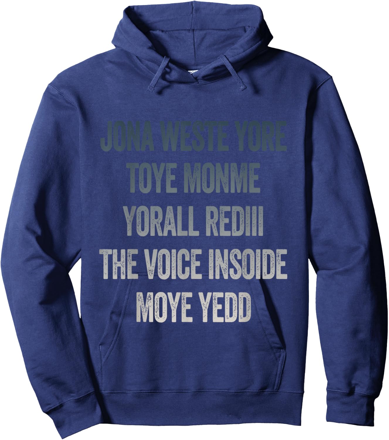 Don't Waste Your Time On Me You're Already The Voice Inside Hoodie - Hoodie | Navy