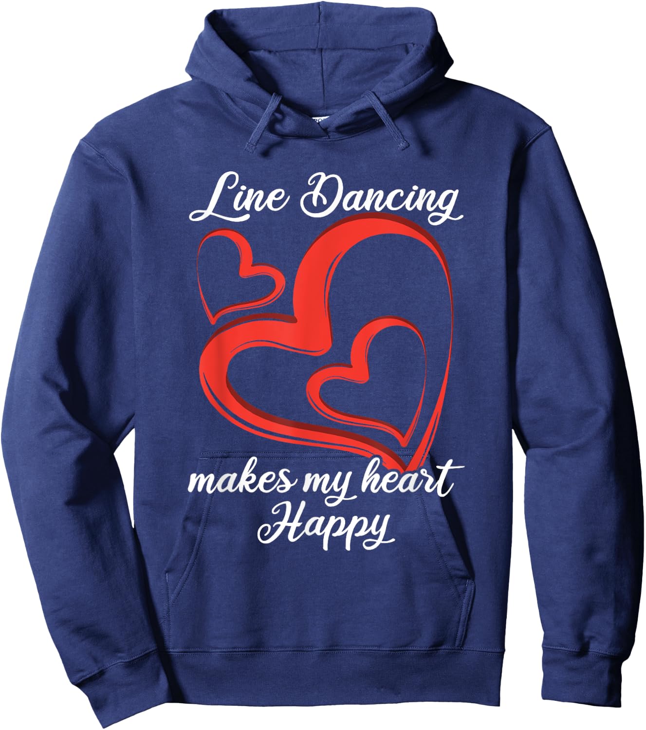 Line Dancing Rodeo Western Gift Line Dance Hoodie - Hoodie | Navy