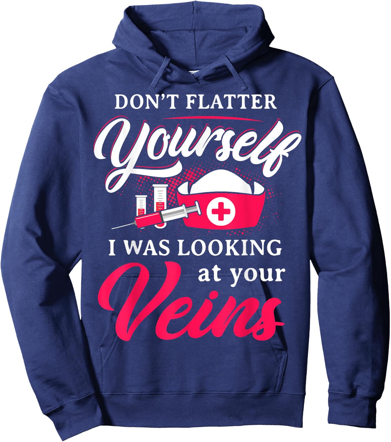 Funny Phlebotomy Technician Phlebotomist Nurse Women Hoodie - Hoodie | Navy