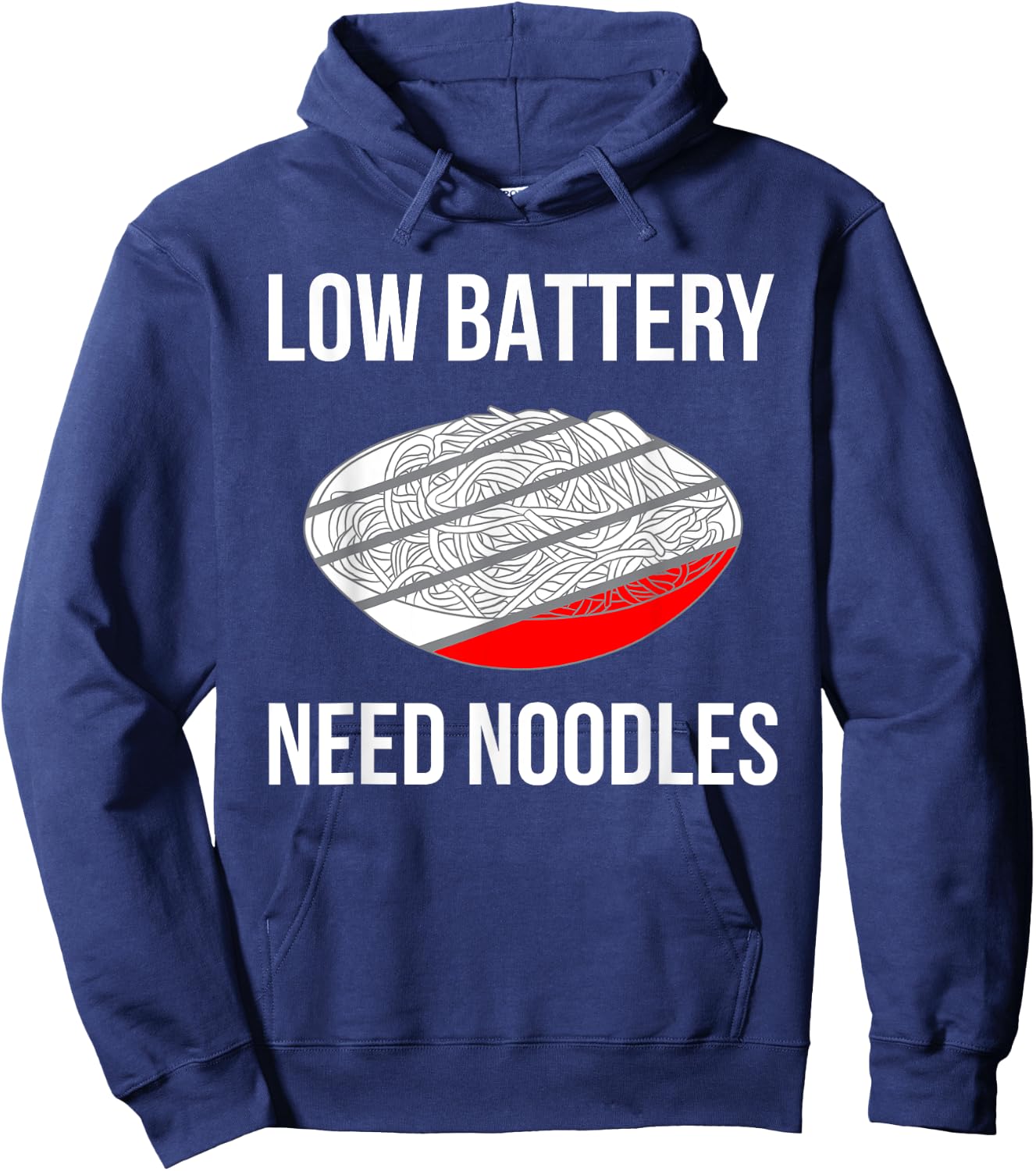 Funny Ramen Noodle Pasta Instant Lunch Men Women Kids Gifts Hoodie - Hoodie | Navy