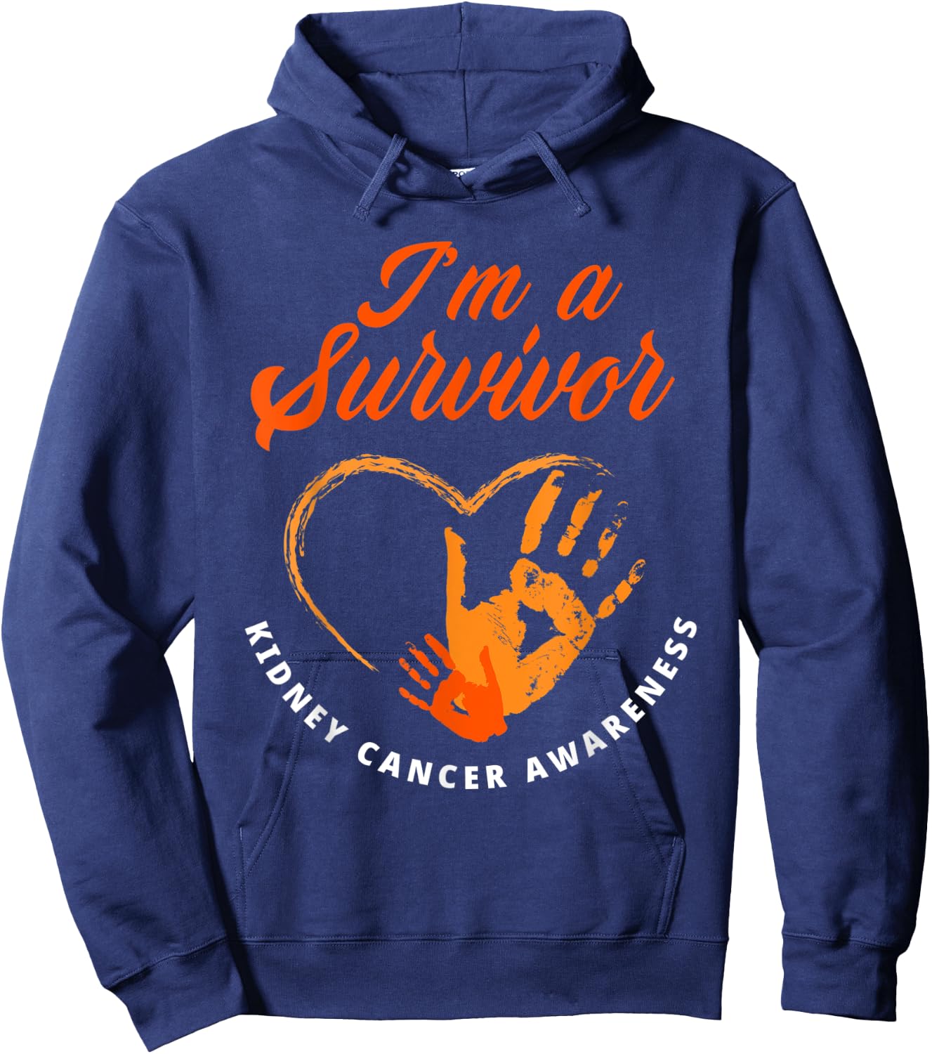I'm A Survivor Kidney Cancer Awareness Hoodie - Hoodie | Navy