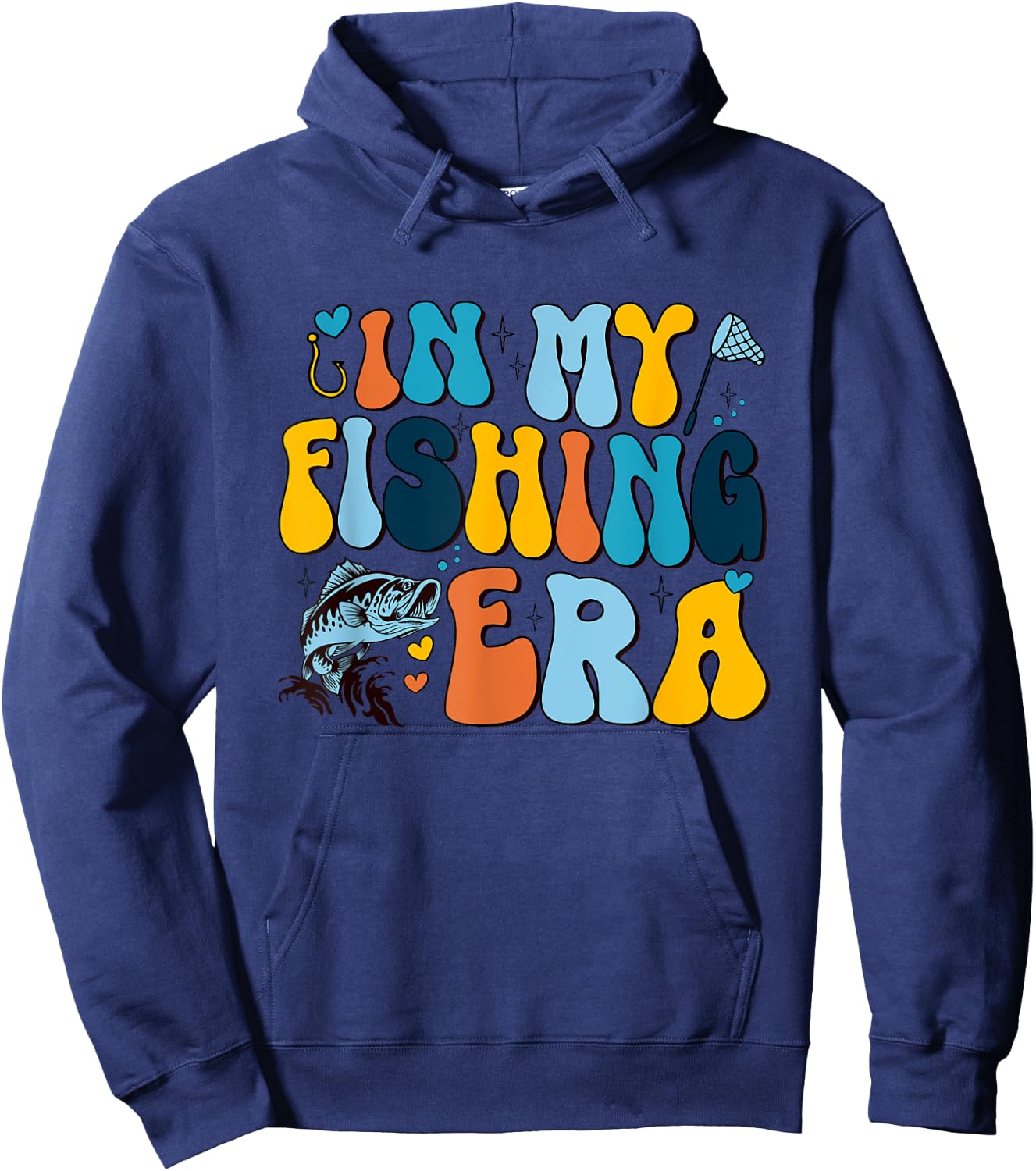 In My Fishing Era Fishing Lover Funny Fishing Hoodie - Hoodie | Navy
