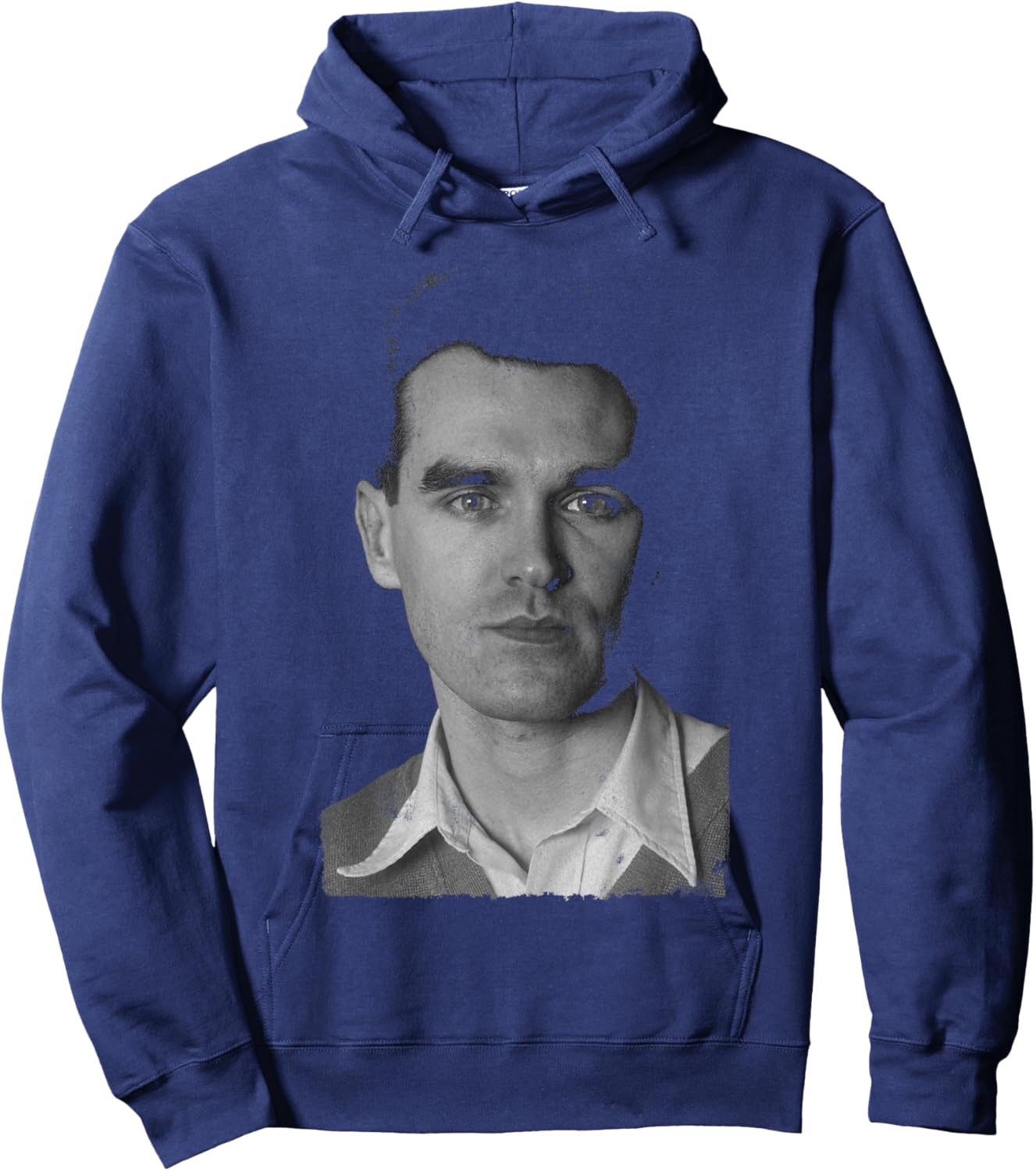 Morrissey The Smiths Home Portrait B&W By Stephen Wright Hoodie - Hoodie | Navy
