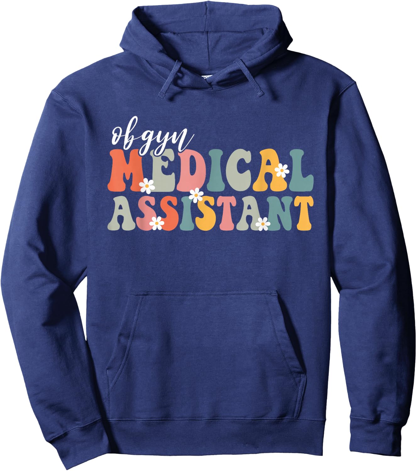 Obgyn Medical Assistant Gynecology Nurse Groovy Hoodie - Hoodie | Navy