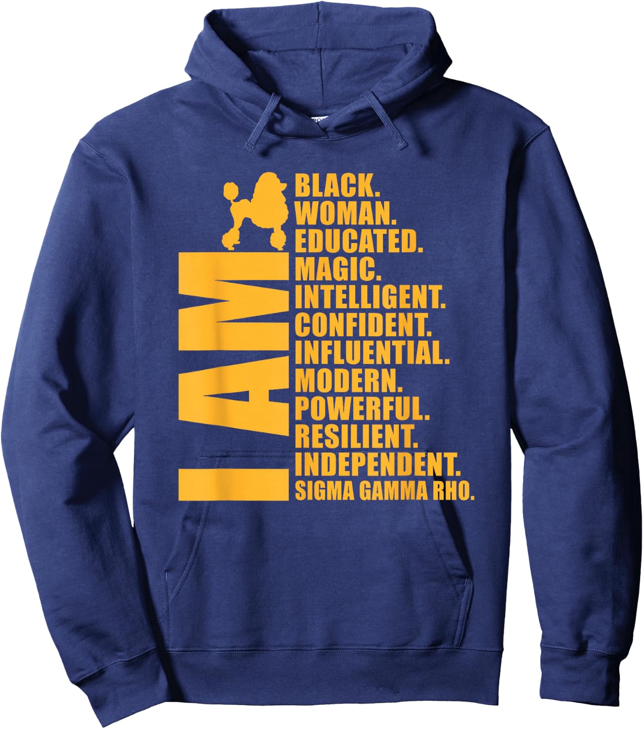 Sigma Gamma Rho Sorority Paraphernalia, Black History HBCU Hoodie - Hoodie | Navy