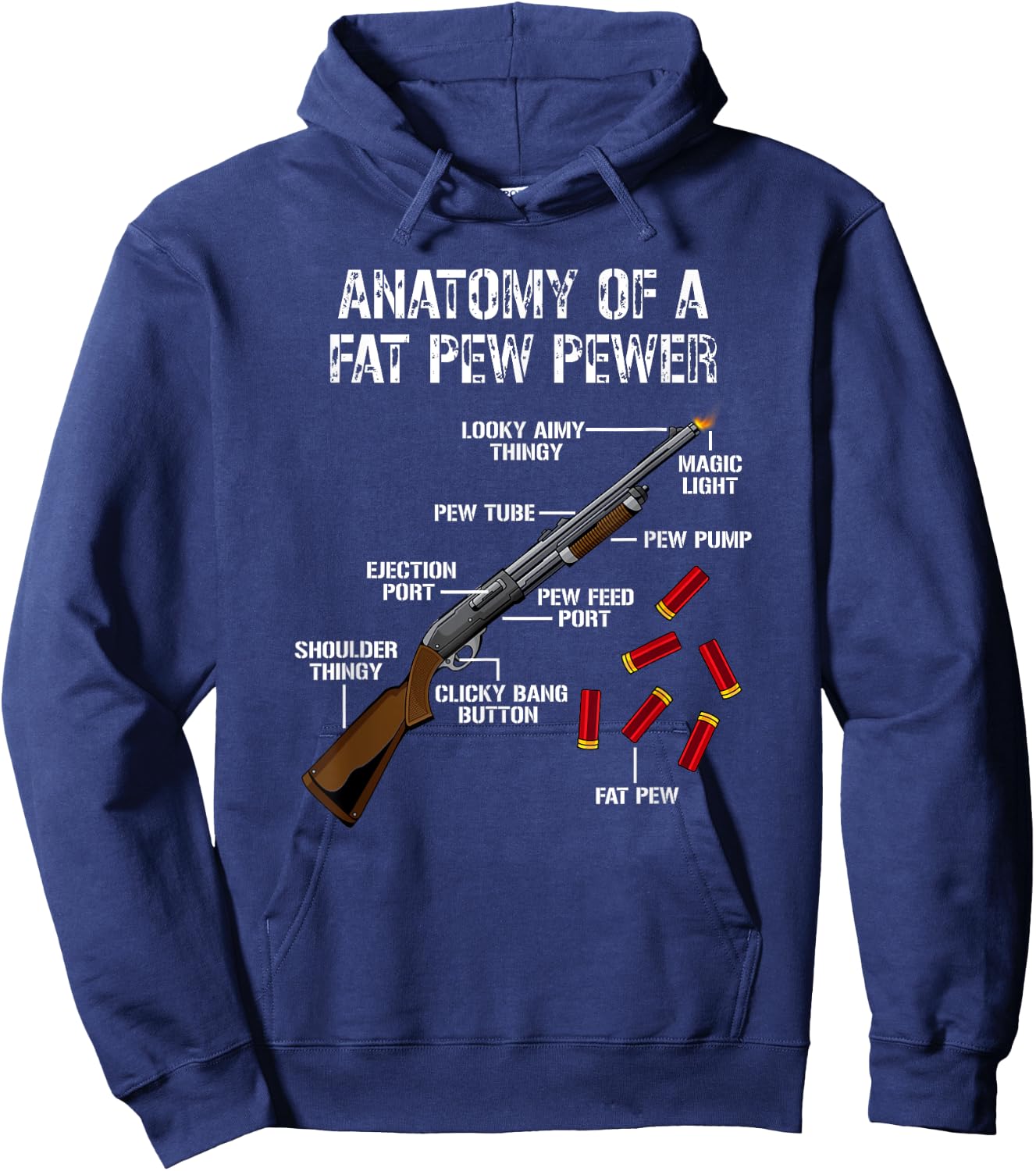 Sporting Clays -Clay Target Shooting -Trap Shooting -Shotgun Hoodie - Hoodie | Navy