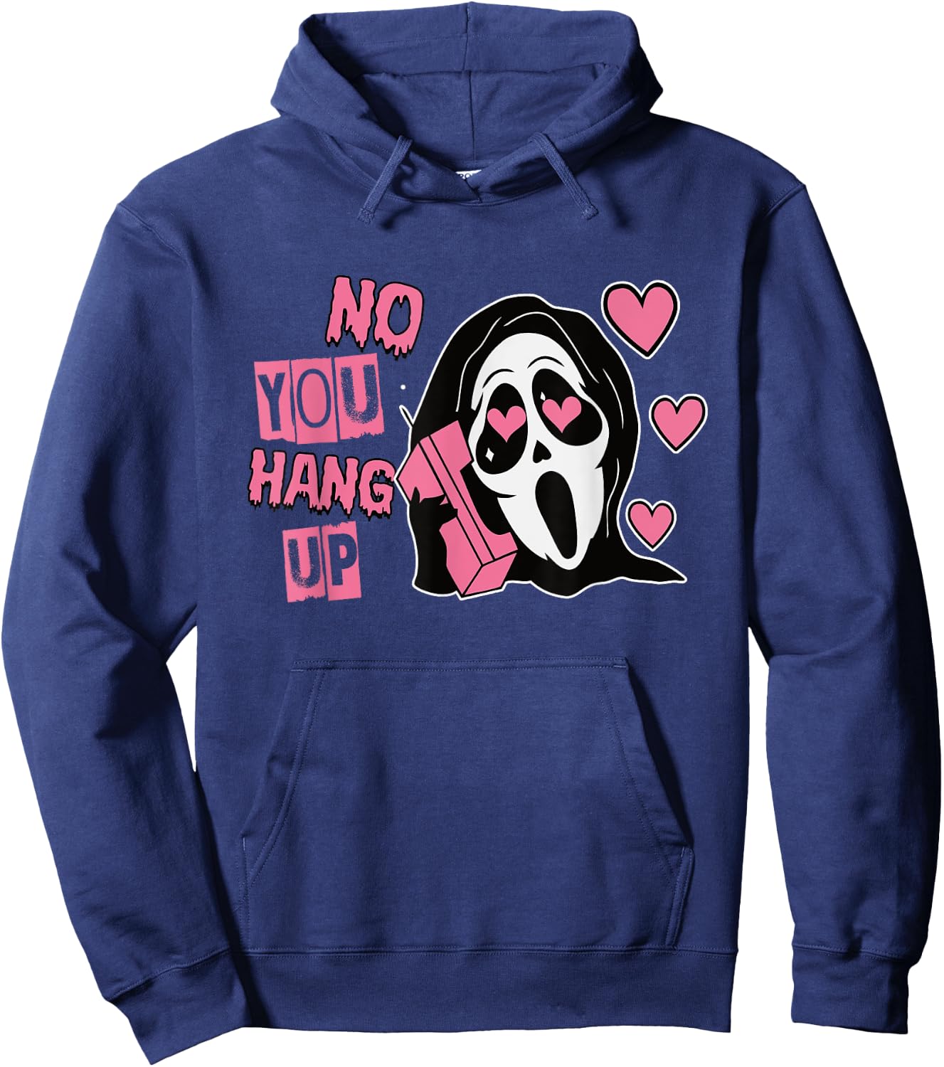 Funny No You Hang Up First Gho-st Calling Hello Halloween Hoodie - Hoodie | Navy