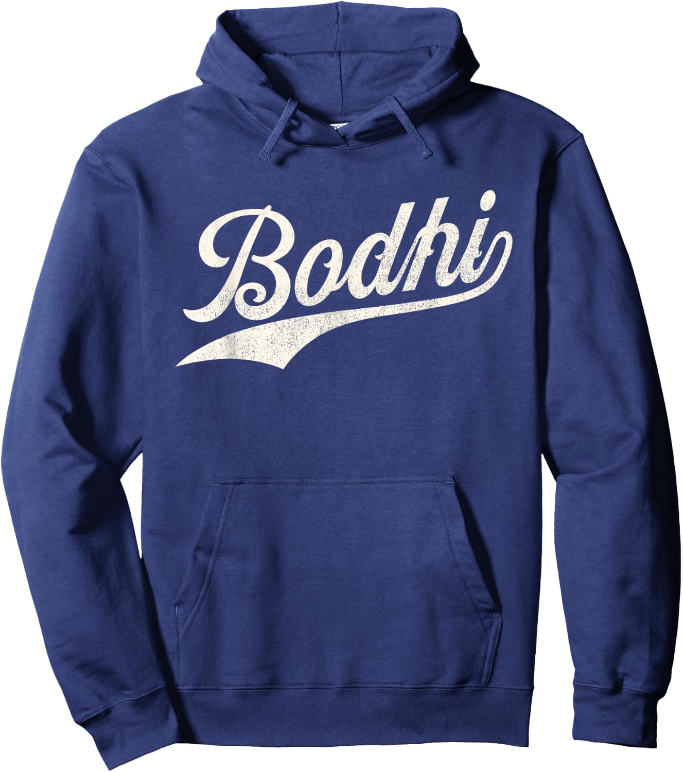 Bodhi Name, Retro Vintage Bodhi Given Name Distressed Hoodie - Hoodie | Navy
