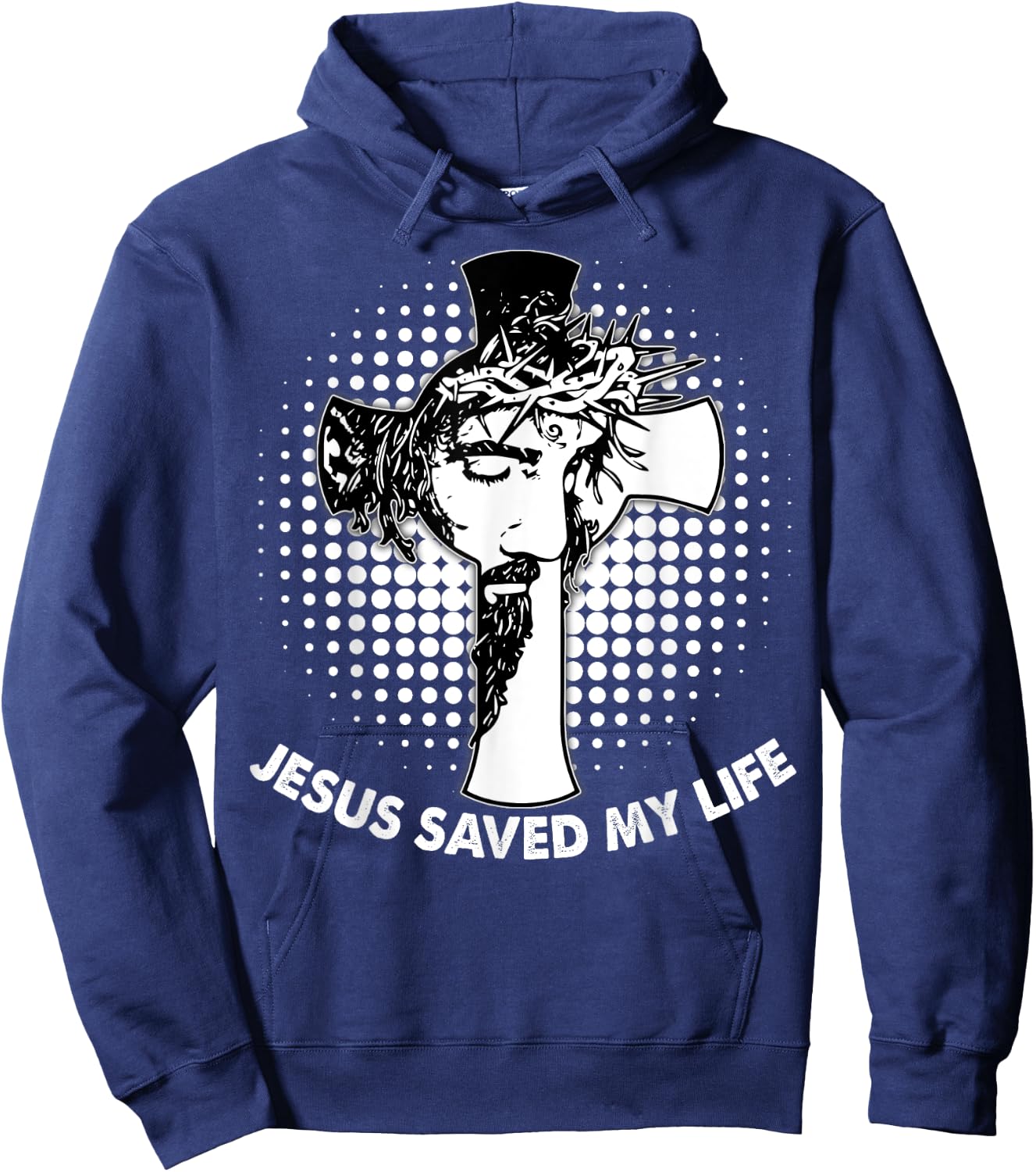 Jesus Saved My Life Hoodie - Hoodie | Navy