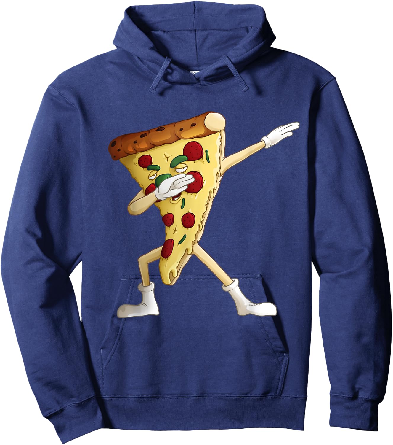 Cool Dabbing Pizza | Funny Italian Pie Hip-Hop Dancer Gift Hoodie - Hoodie | Navy