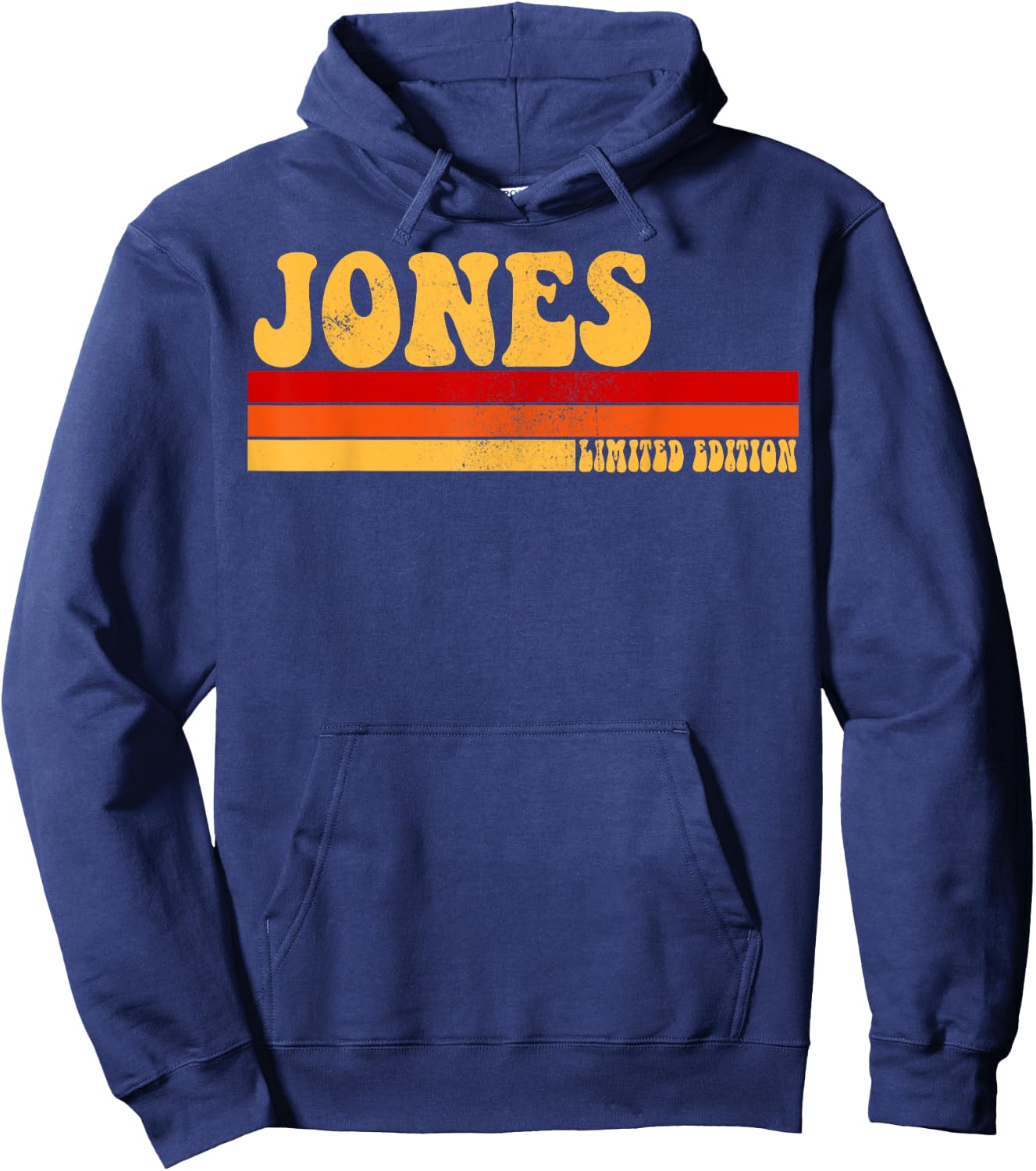 JONES Name Personalized Idea Men Retro Vintage JONES Hoodie - Hoodie | Navy