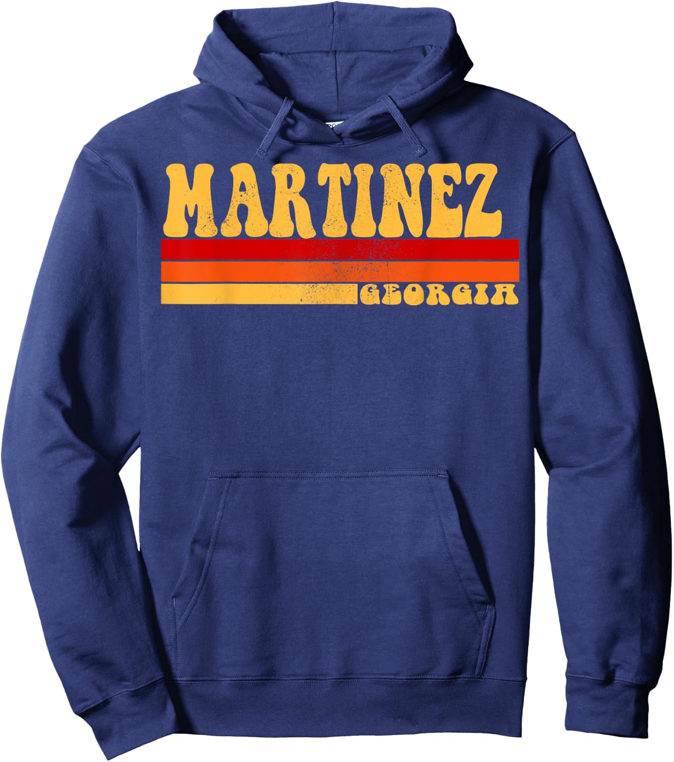 MARTINEZ Georgia City Vintage Roots Retro Design 70s 80s Hoodie - Hoodie | Navy