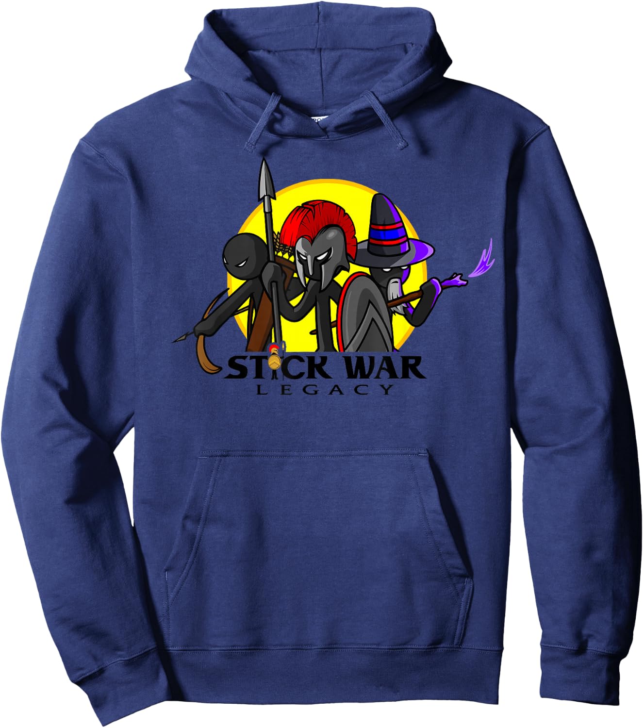 Stick War: Legacy - 3 in The Sun - Spearton First Hoodie - Hoodie | Navy