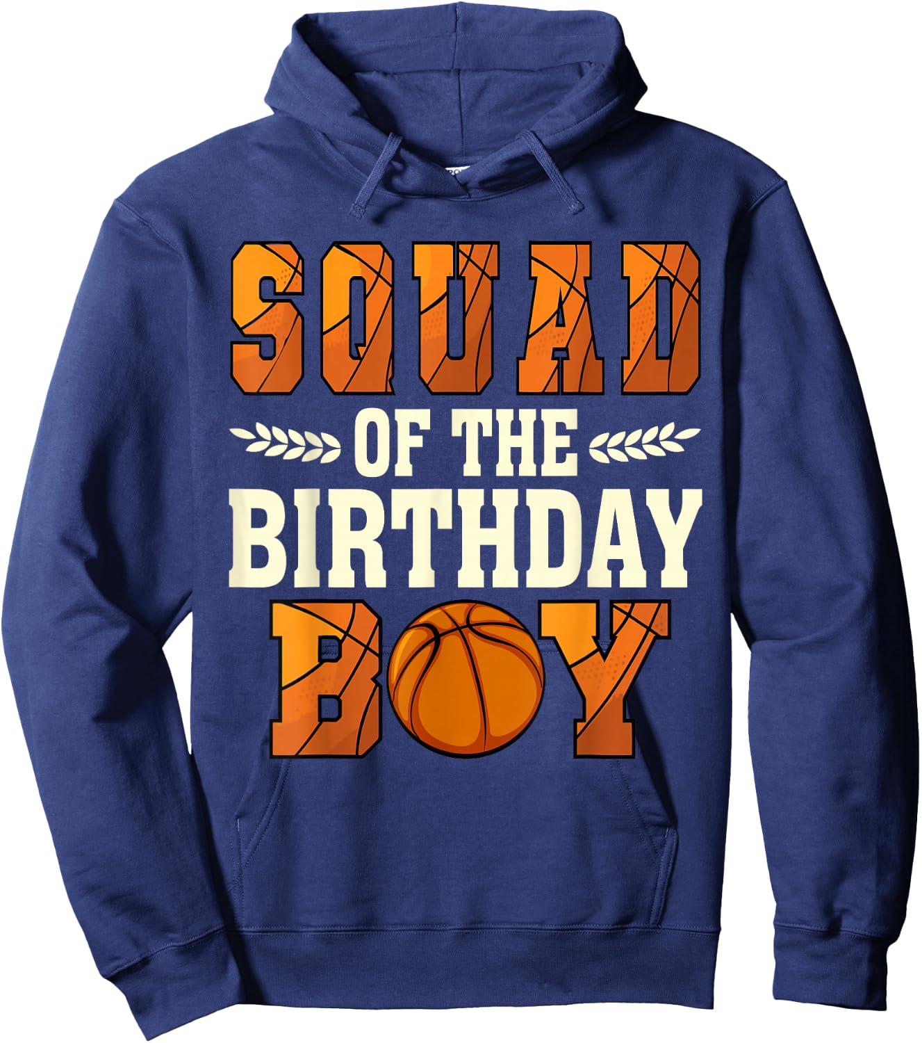 Squad Of The Birthday Boy Basketball 1st Bday Hoodie - Hoodie | Navy