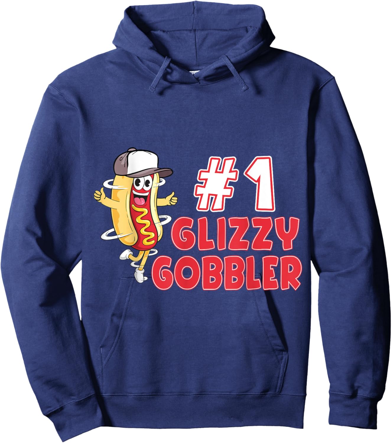 Hot Dog Glizzy Gobbler Number One Glizzy Men Women Hoodie - Hoodie | Navy