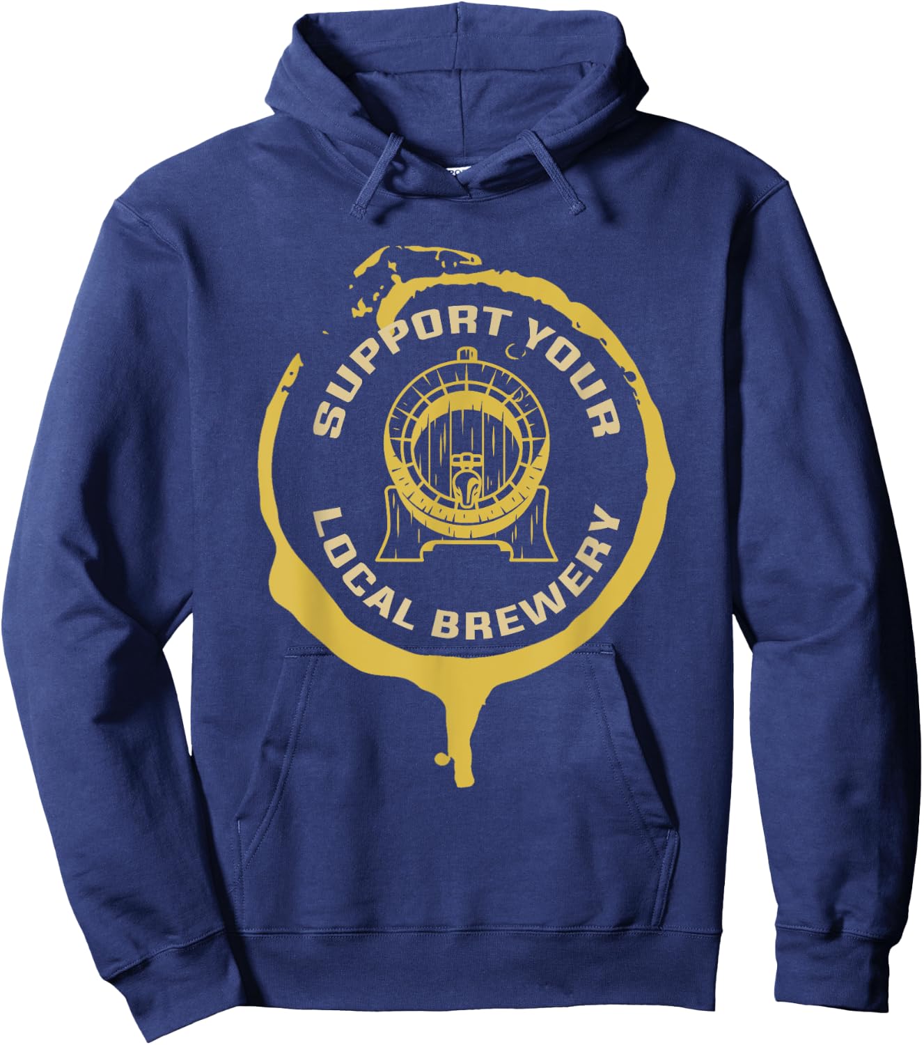 Support Your Local Brewery Craft Beer Hoodie - Hoodie | Navy