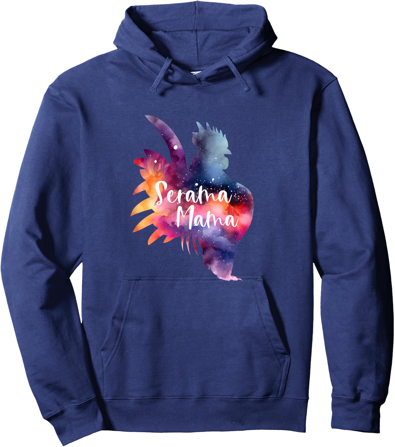 American Serama Mama Show Chicken Hen Rooster Tiny Hoodie - Hoodie | Navy