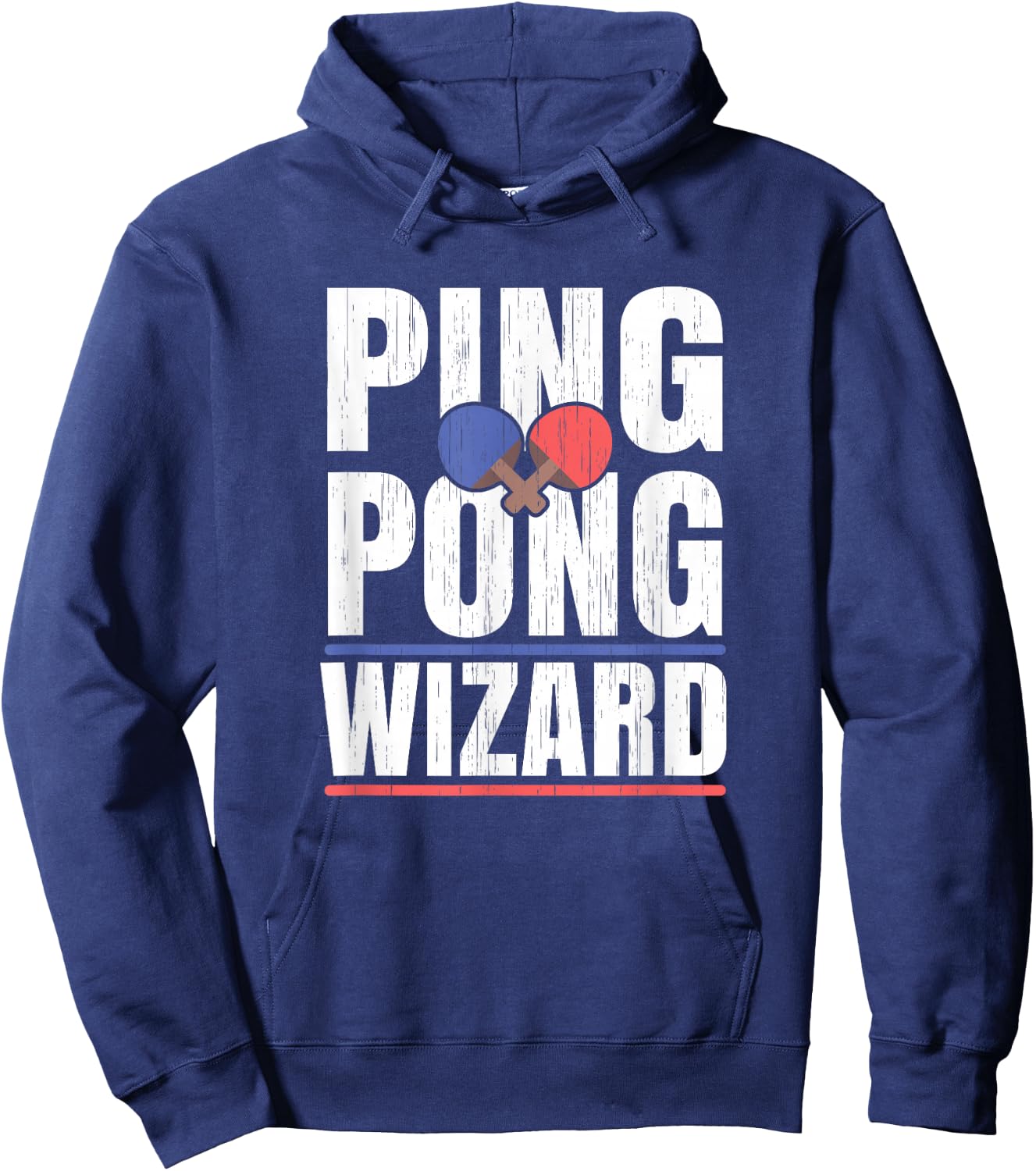 Ping Pong Wizard Player Champion Office Table Tennis Hoodie - Hoodie | Navy