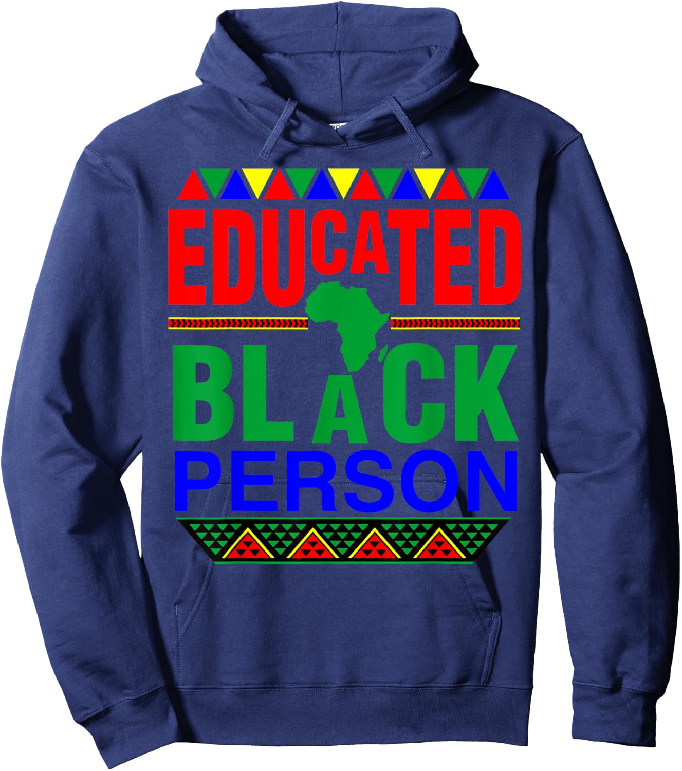 Educated Black Person | Smart Cute Black Gift Hoodie - Hoodie | Navy