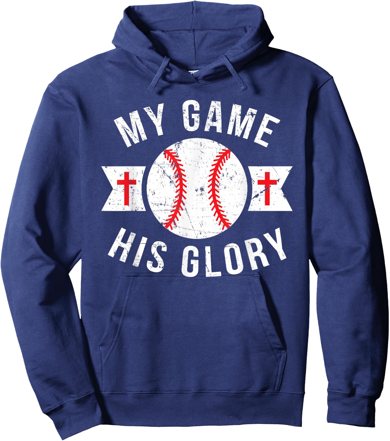 Kids Baseball Shirts For Teen Boys Gifts Christian Baseball Hoodie - Hoodie | Navy