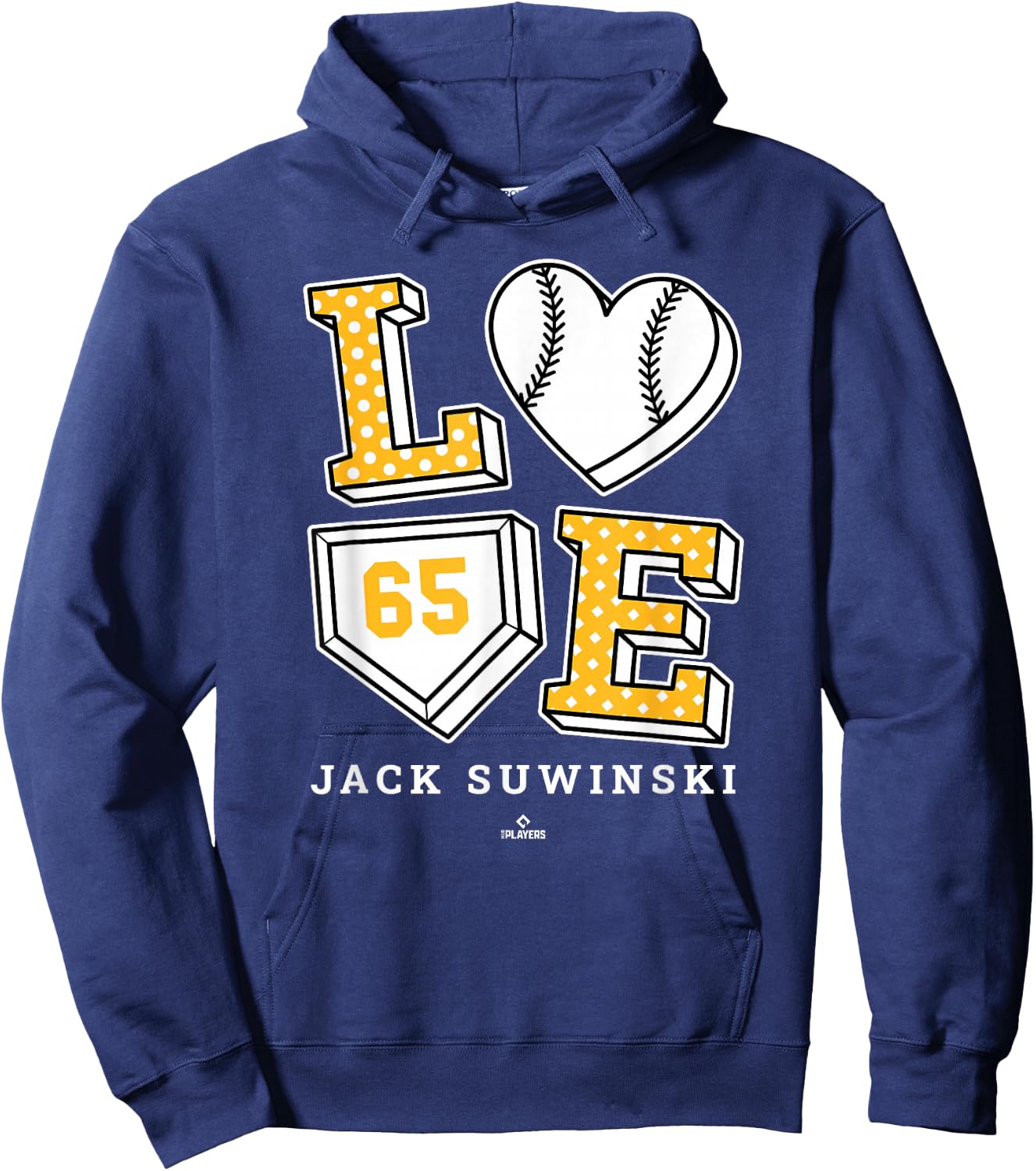 Love Jack Suwinski Pittsburgh MLBPA Hoodie - Hoodie | Navy