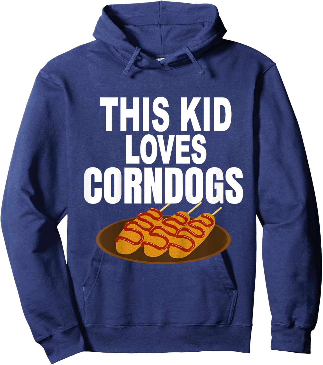 Kids Funny Corndogs Fair Food Hoodie - Hoodie | Navy