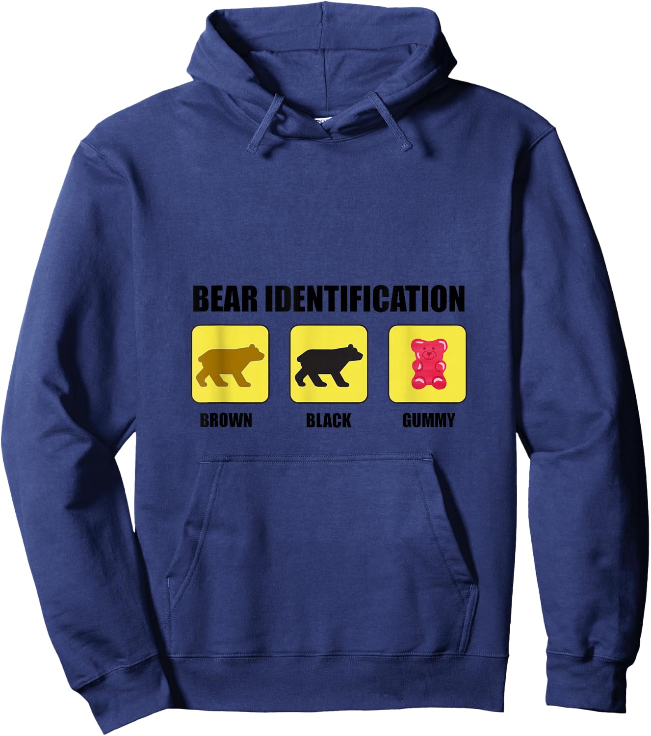 Bear Identification Funny Hoodie - Hoodie | Navy