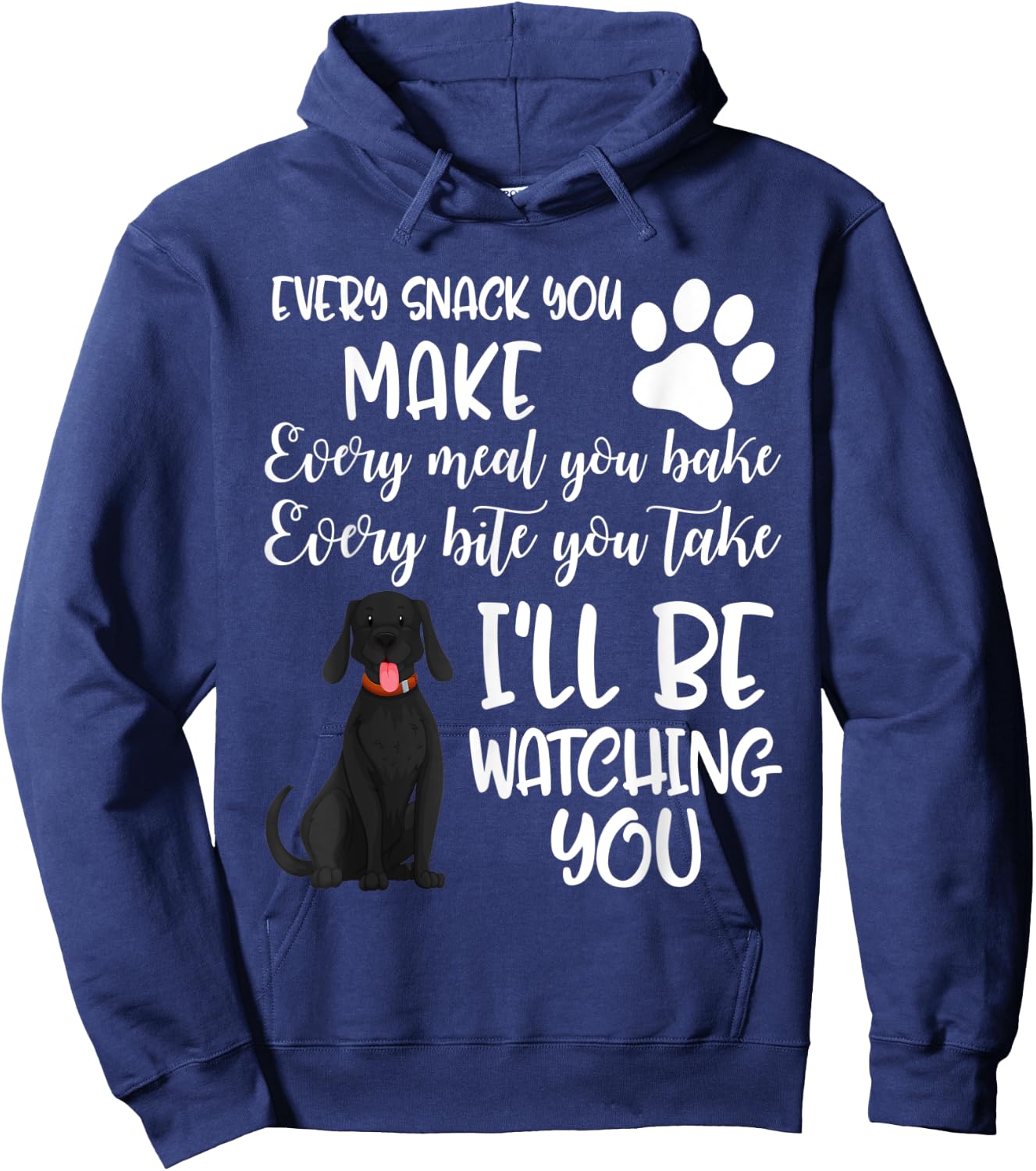 Dog Groomer Every Snack Meal Bake Labrador Black Lab Pet Mom Men Women Kids Hoodie - Hoodie | Navy