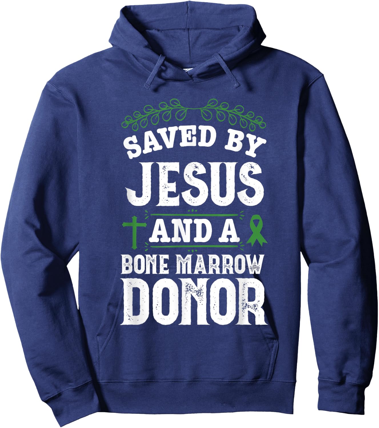 Bone Marrow Transplant Organ Donor Survivor Jesus Recovery Hoodie - Hoodie | Navy