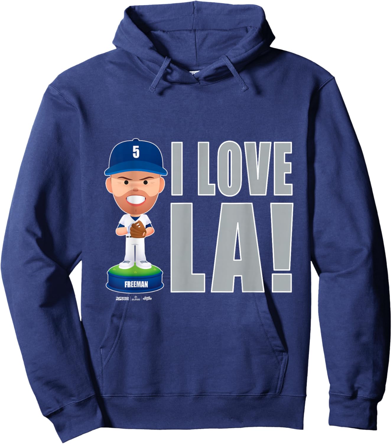 Freddie Freeman Los Angeles Baseball I Love LA MLBPA Hoodie - Hoodie | Navy