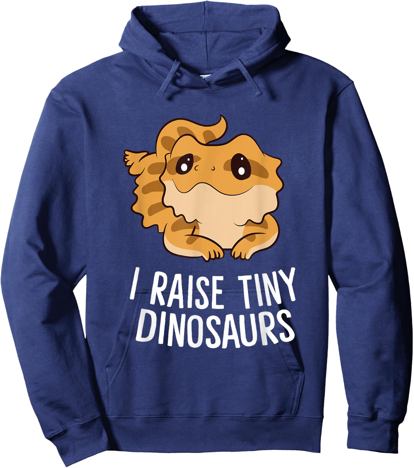 I Raise Tiny Dinosaurs Lizard Bearded Dragon Mom Hoodie - Hoodie | Navy