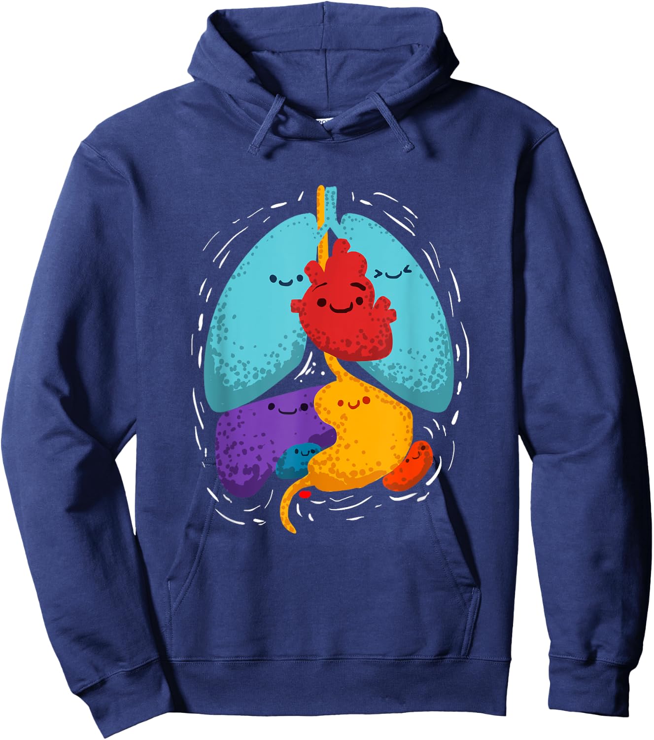 Inner Organs Anatomy Gift A Medical Student Hoodie - Hoodie | Navy