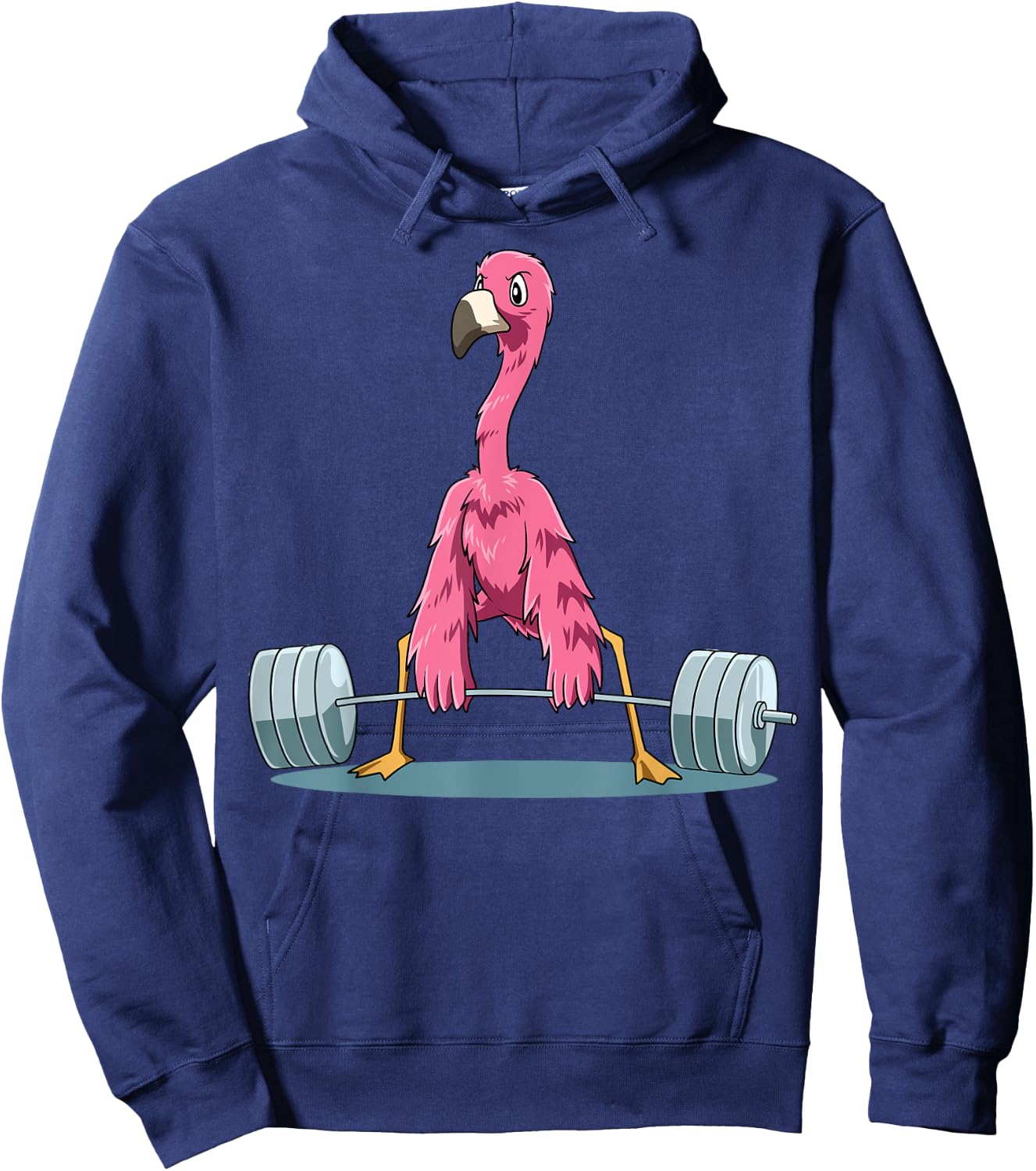 Weightlifting Flamingo Deadlifting Flamingo Powerlifting Gym Hoodie - Hoodie | Navy