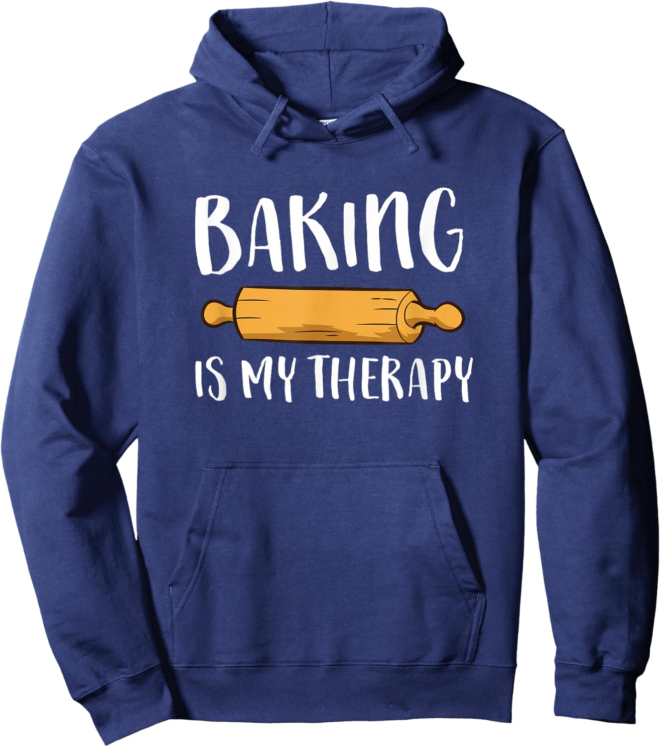 Christmas Cookie Baking Baker Gift Baking Is My Therapy Hoodie - Hoodie | Navy