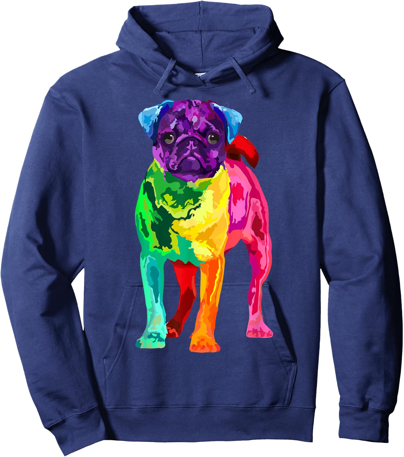 Pug Hoodie - Hoodie | Navy