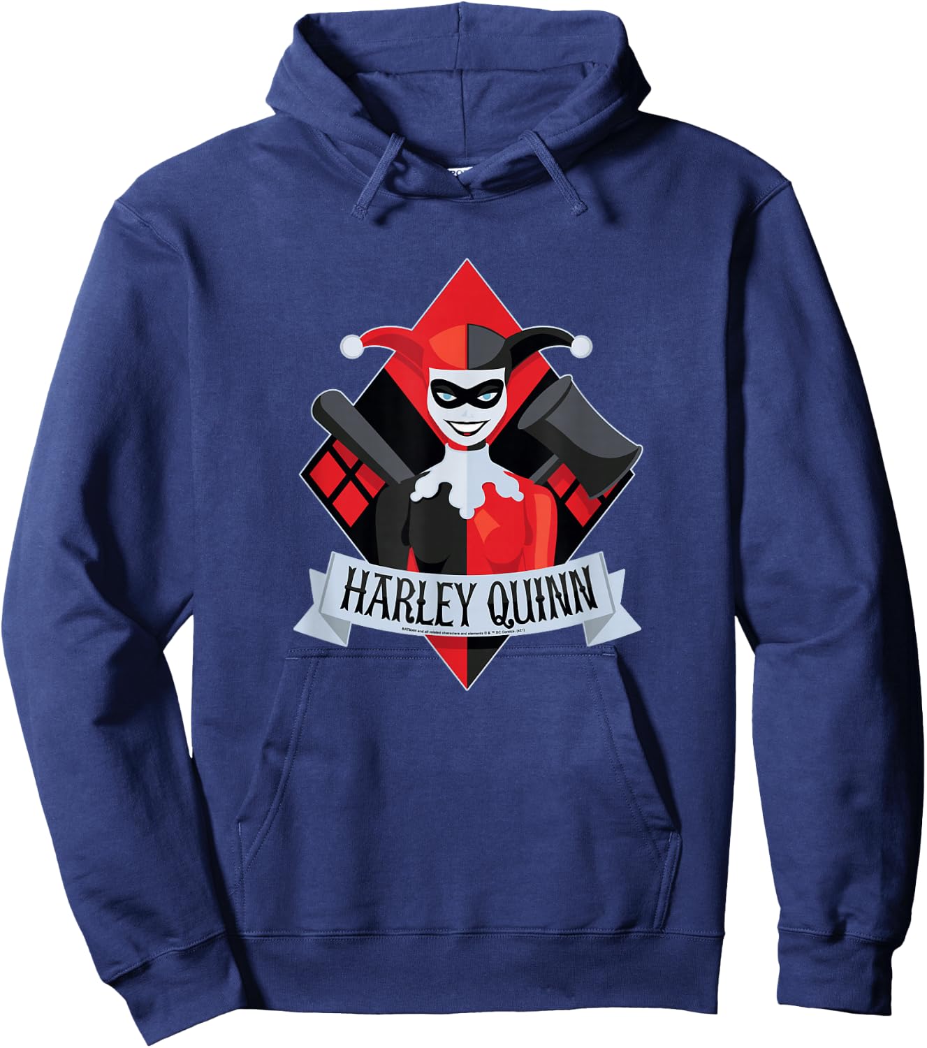 DC Comics Harley Quinn Diamond Portrait Hoodie - Hoodie | Navy