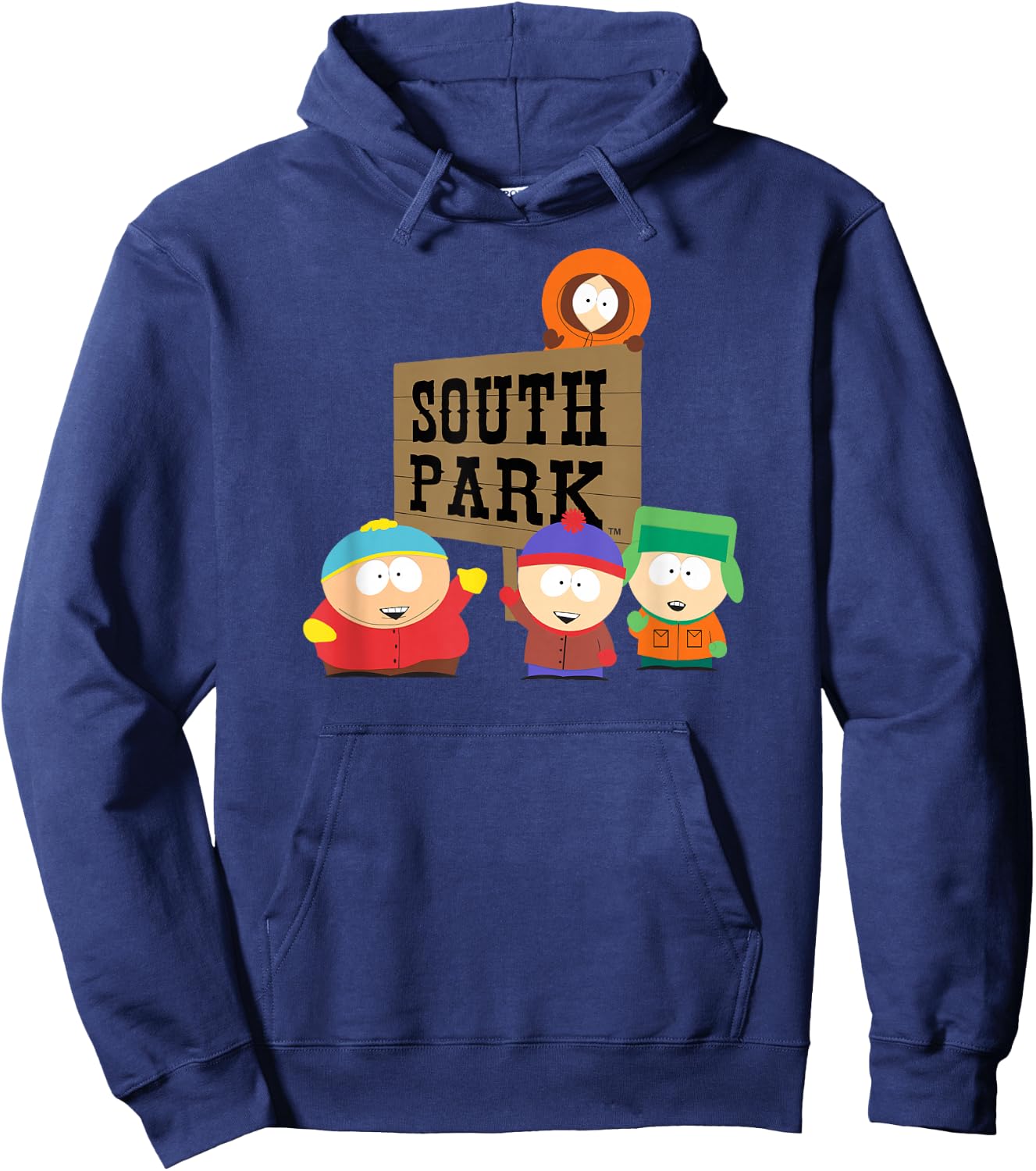South Park Gang with Sign Hoodie - Hoodie | Navy